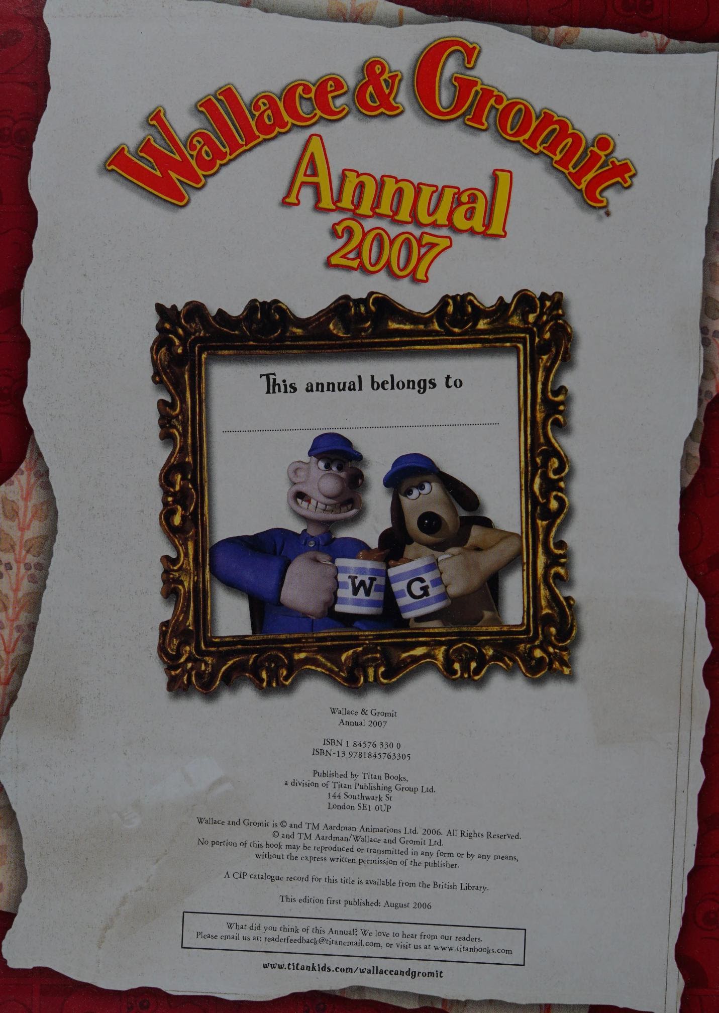 Read online Wallace and Gromit Annual comic -  Issue #2007 - 2