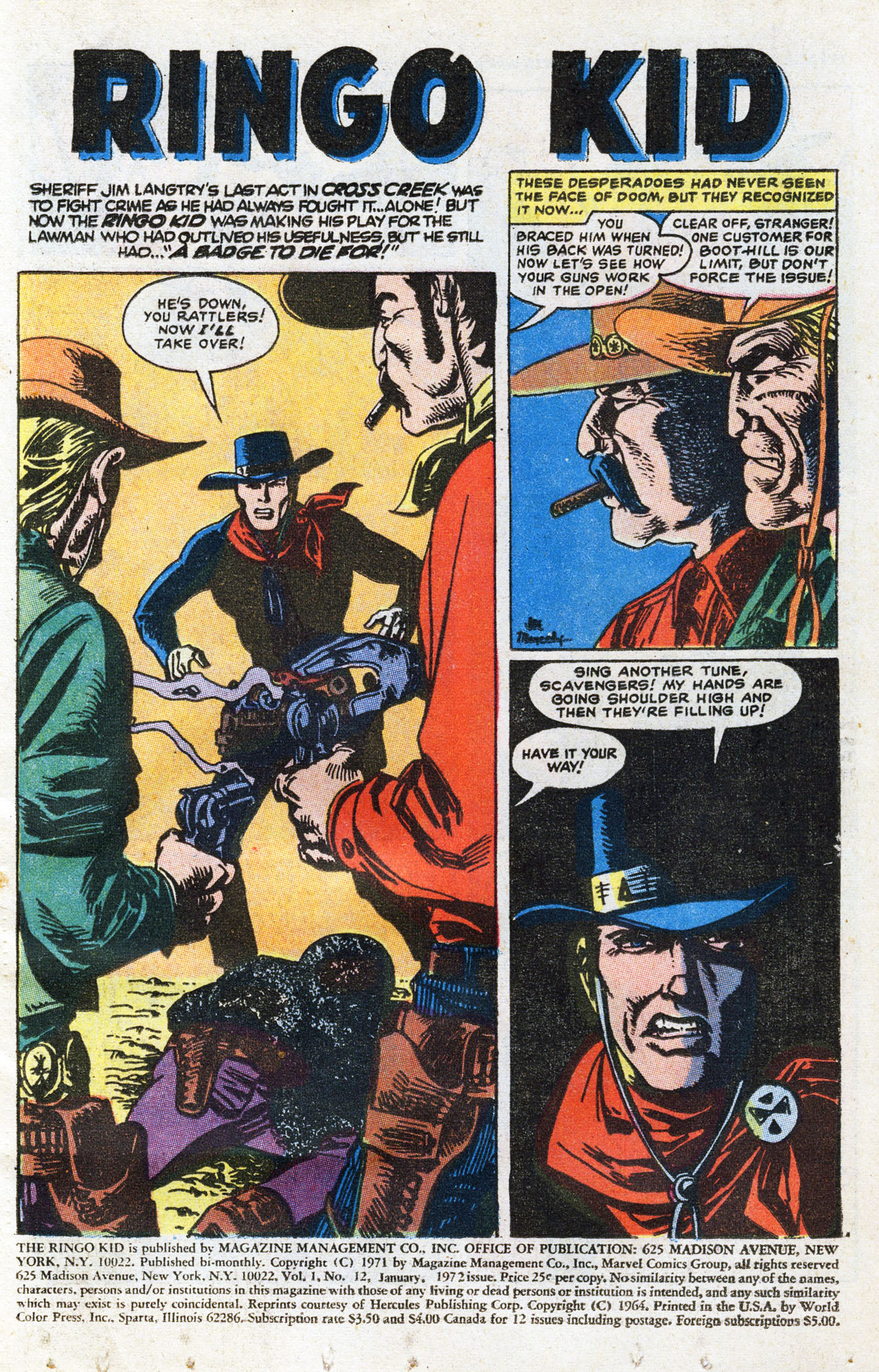 Read online Ringo Kid (1970) comic -  Issue #12 - 3