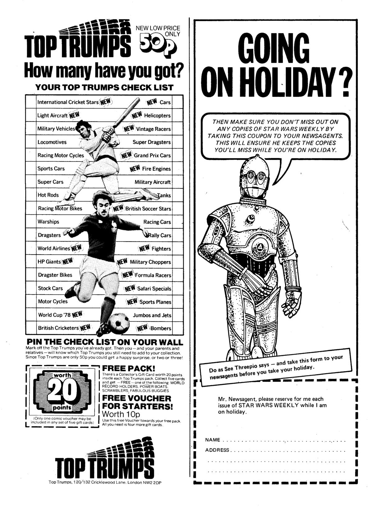 Read online Star Wars Weekly comic -  Issue #24 - 16