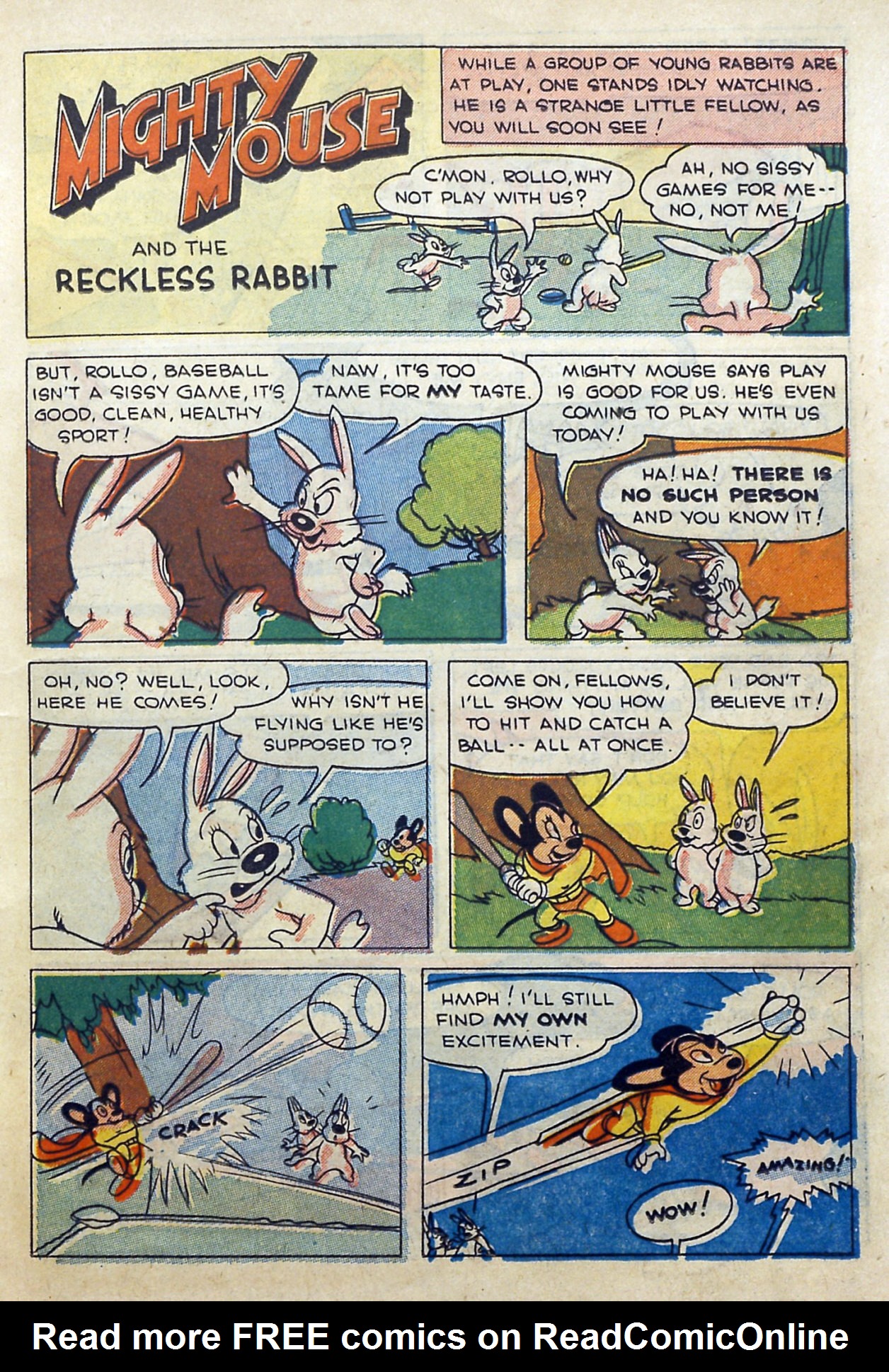 Read online Paul Terry's Mighty Mouse Comics comic -  Issue #42 - 44