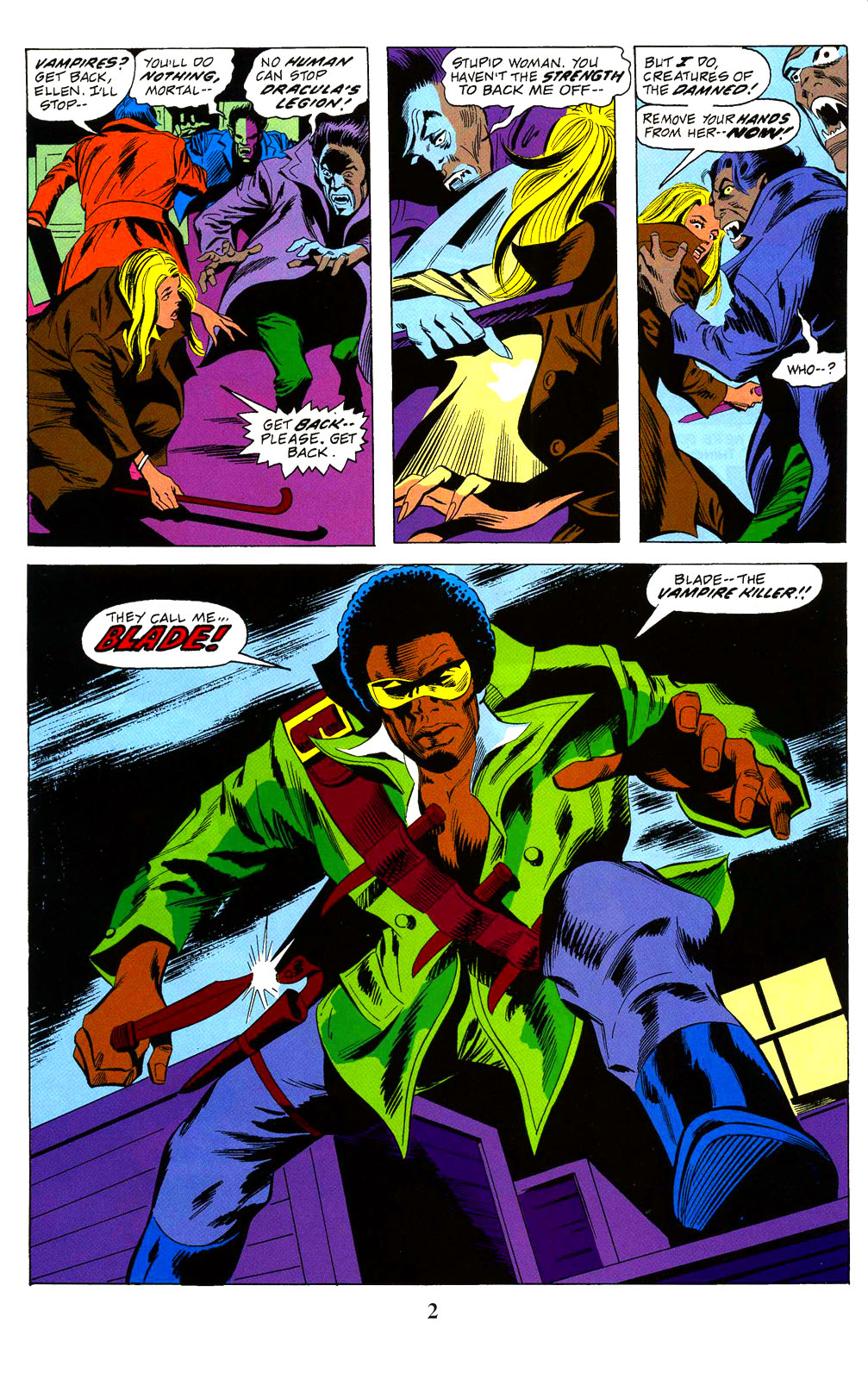 Read online Marvel Milestones: Blade, Man-Thing and Satana comic -  Issue # Full - 4