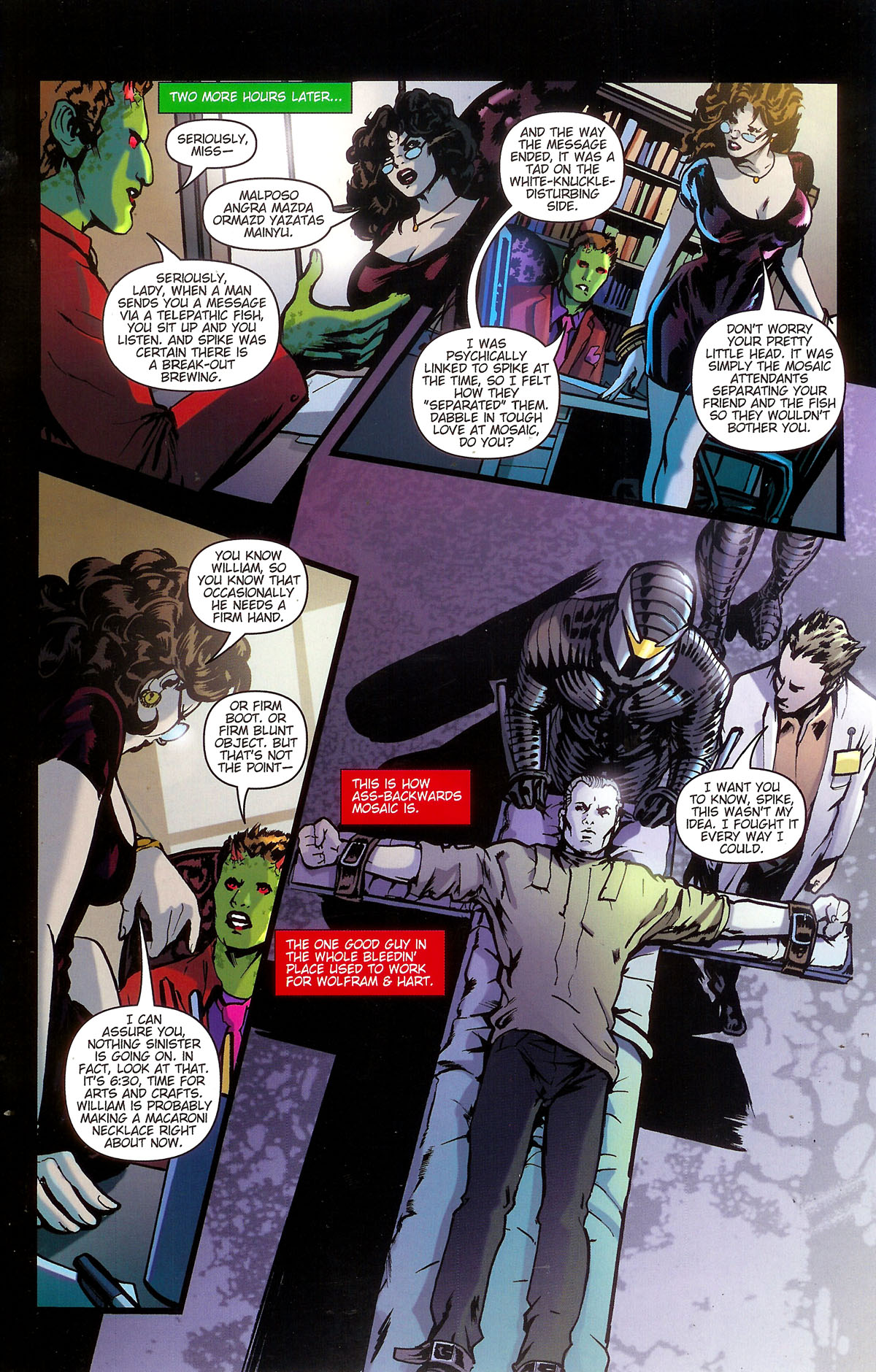 Read online Spike: Asylum comic -  Issue #4 - 5