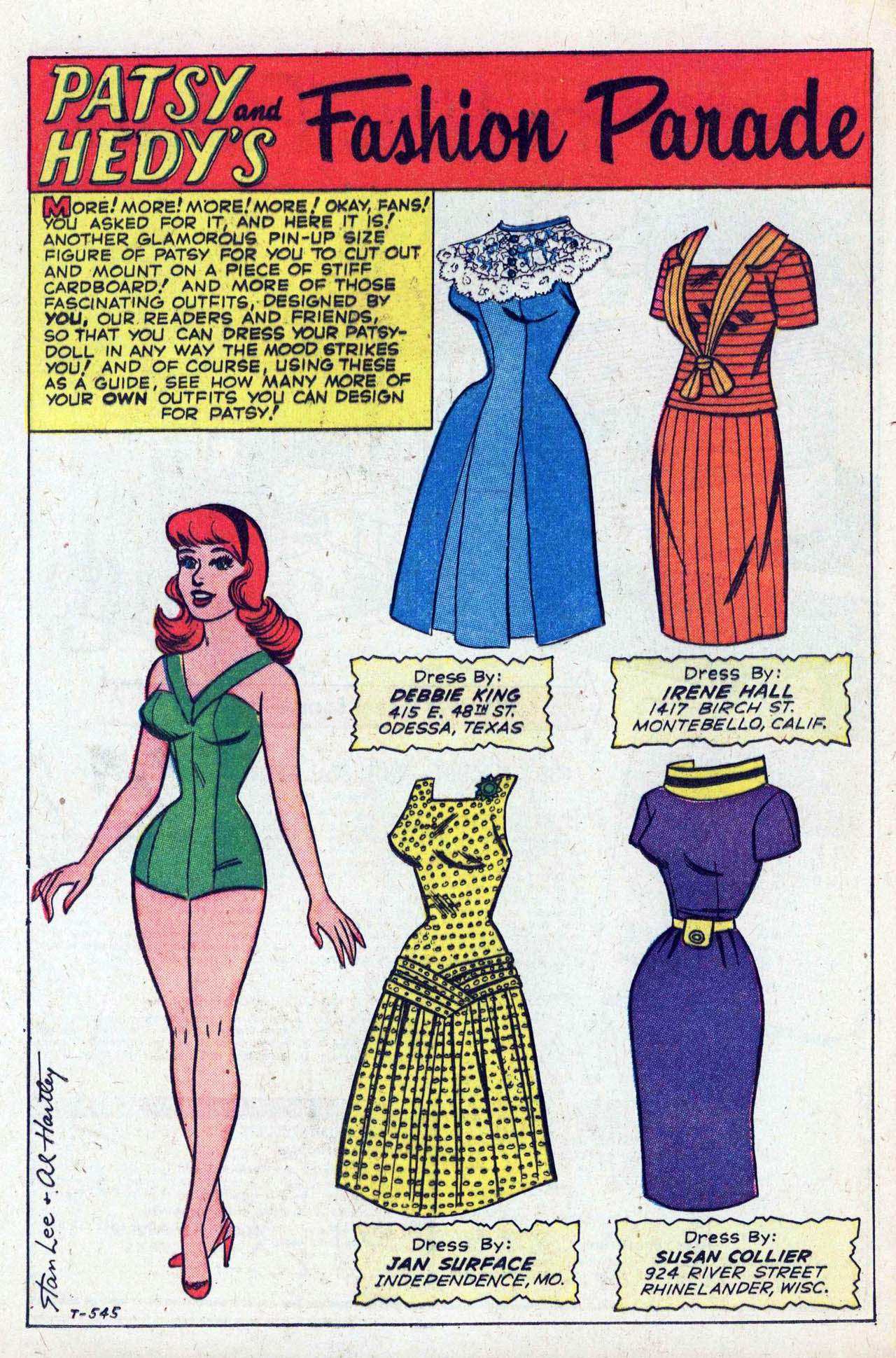 Read online Patsy and Hedy comic -  Issue #68 - 16