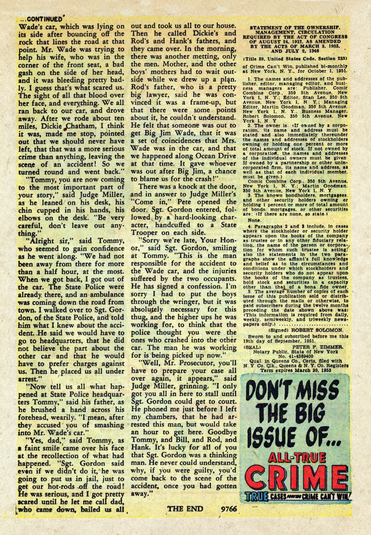 Read online Crime Can't Win comic -  Issue #11 - 20
