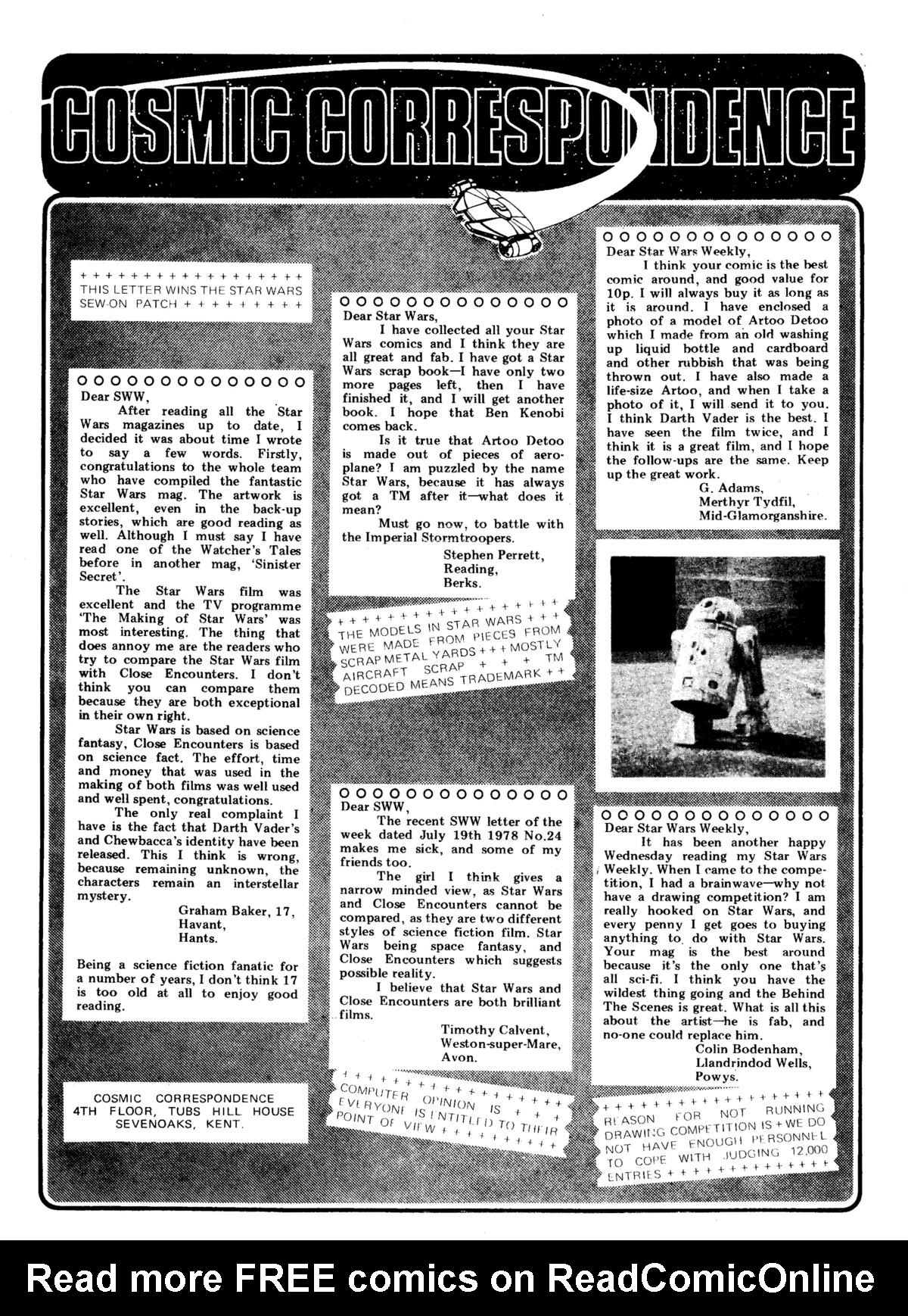 Read online Star Wars Weekly comic -  Issue #32 - 6