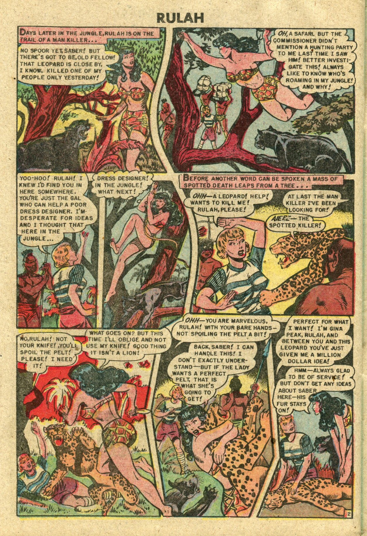 Read online Rulah - Jungle Goddess comic -  Issue #25 - 28