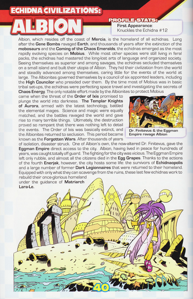 Read online Sonic the Hedgehog: The Complete Sonic Comic Encyclopedia comic -  Issue # TPB - 42