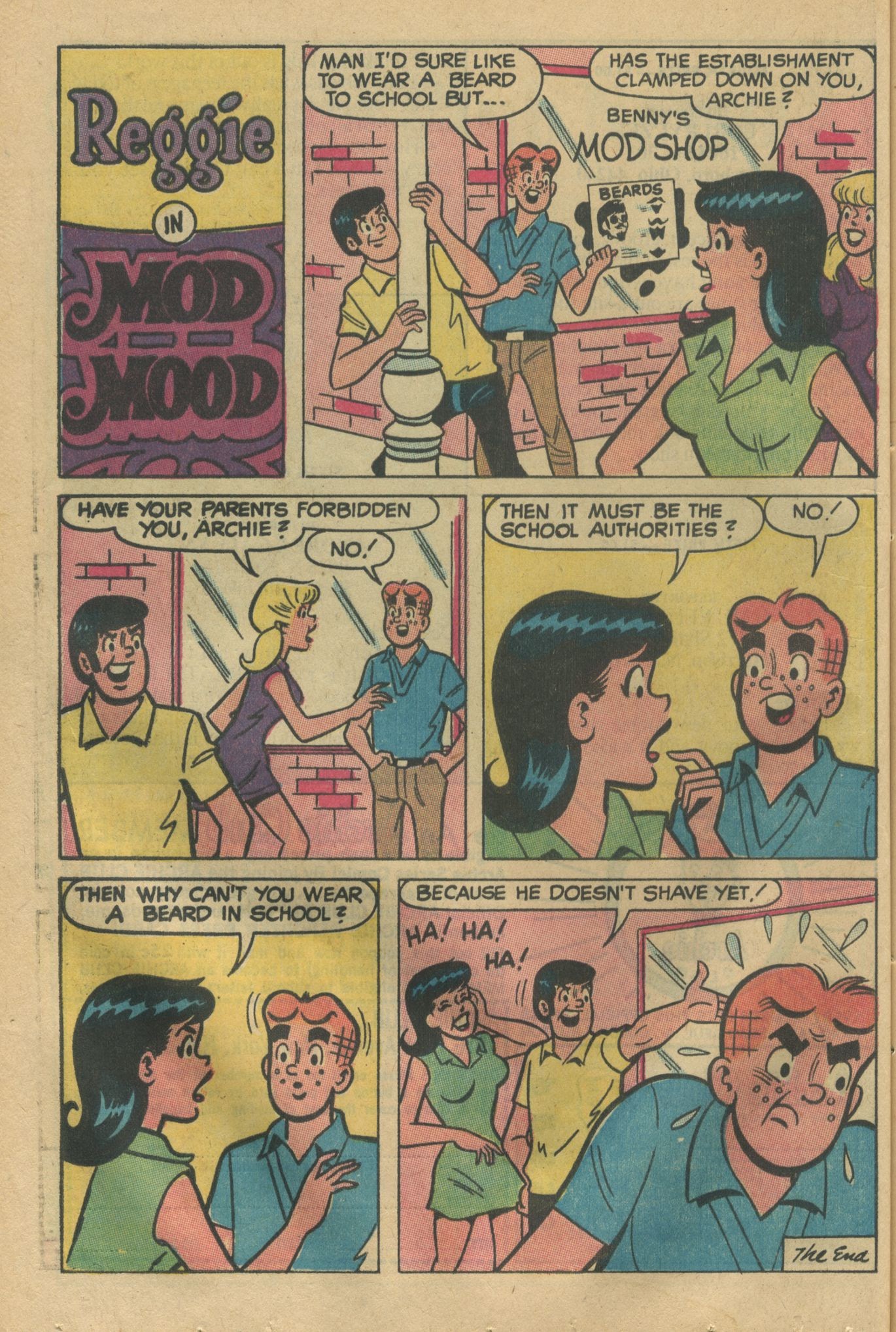 Read online Reggie's Wise Guy Jokes comic -  Issue #10 - 38