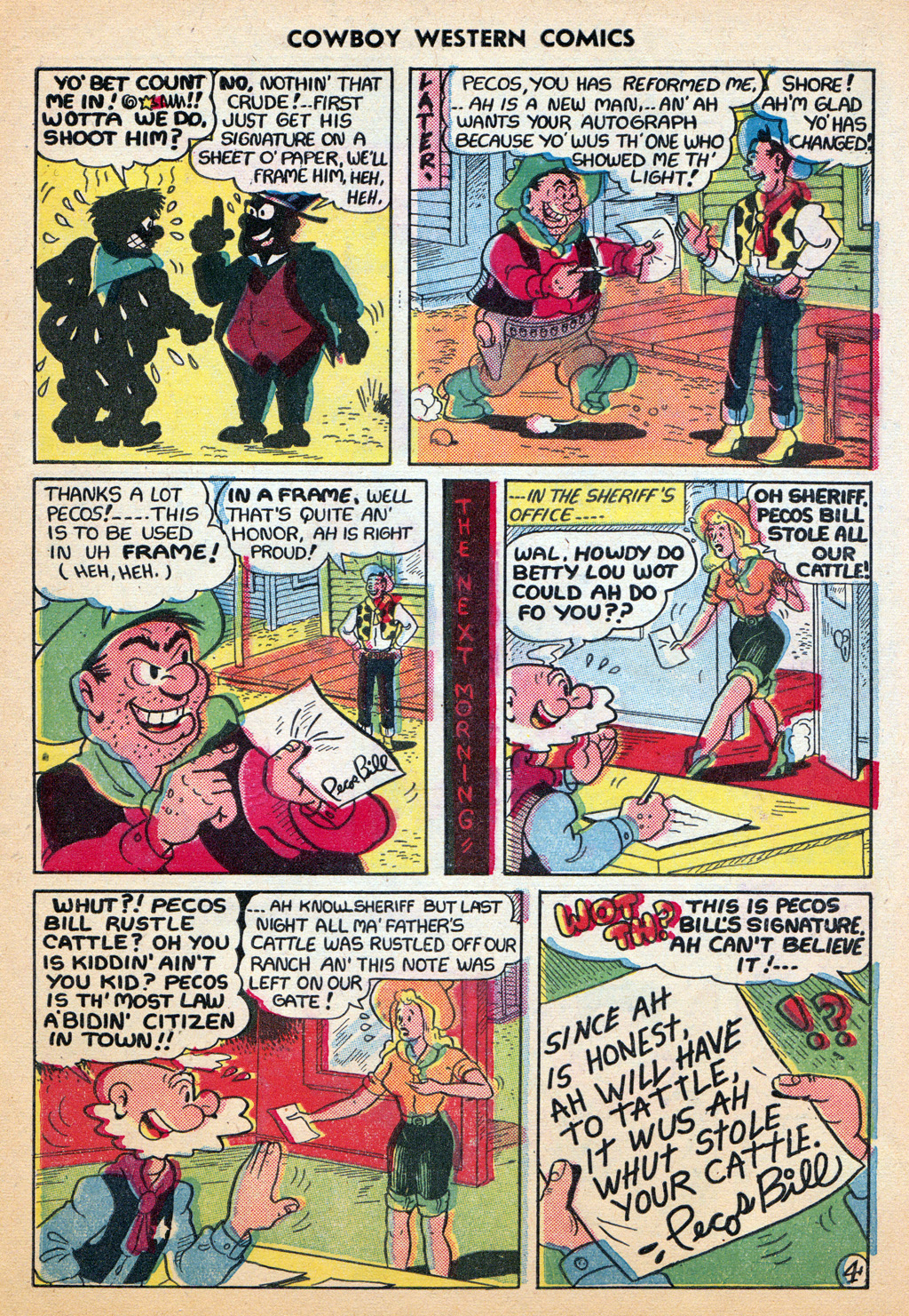 Read online Cowboy Western Comics (1948) comic -  Issue #29 - 27