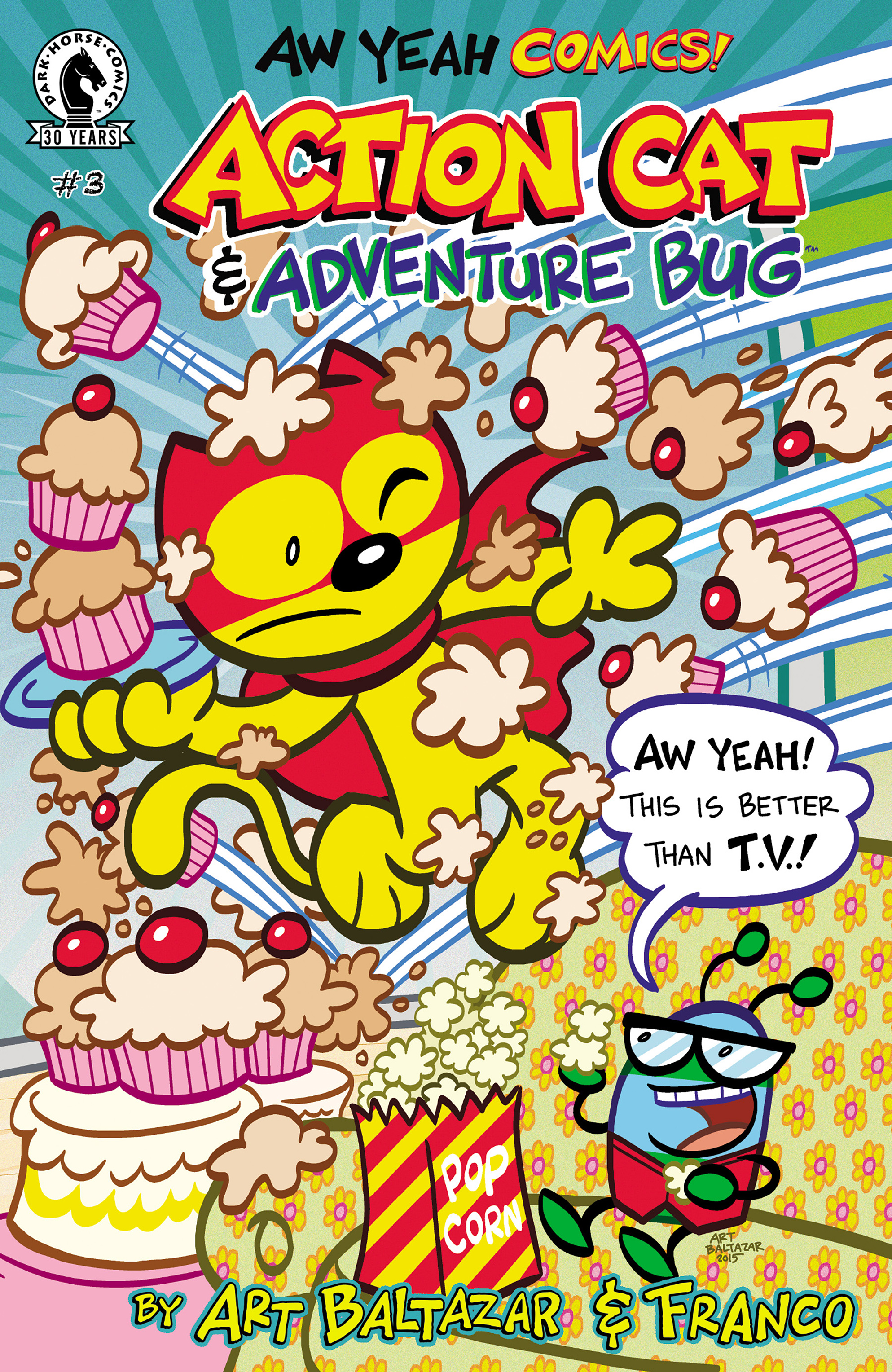 Read online Aw Yeah Comics: Action Cat & Adventure Bug comic -  Issue #3 - 1