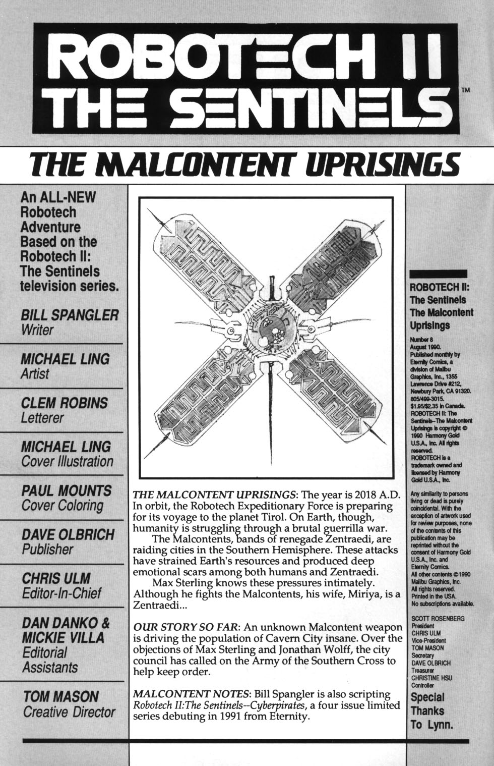 Read online Robotech II: The Sentinels - The Malcontent Uprisings comic -  Issue #8 - 2