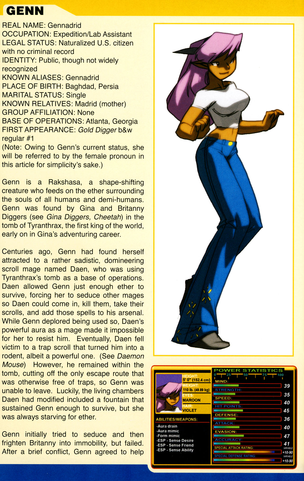 Read online Gold Digger Sourcebook: The Official Handbook of the GD Universe comic -  Issue #5 - 22