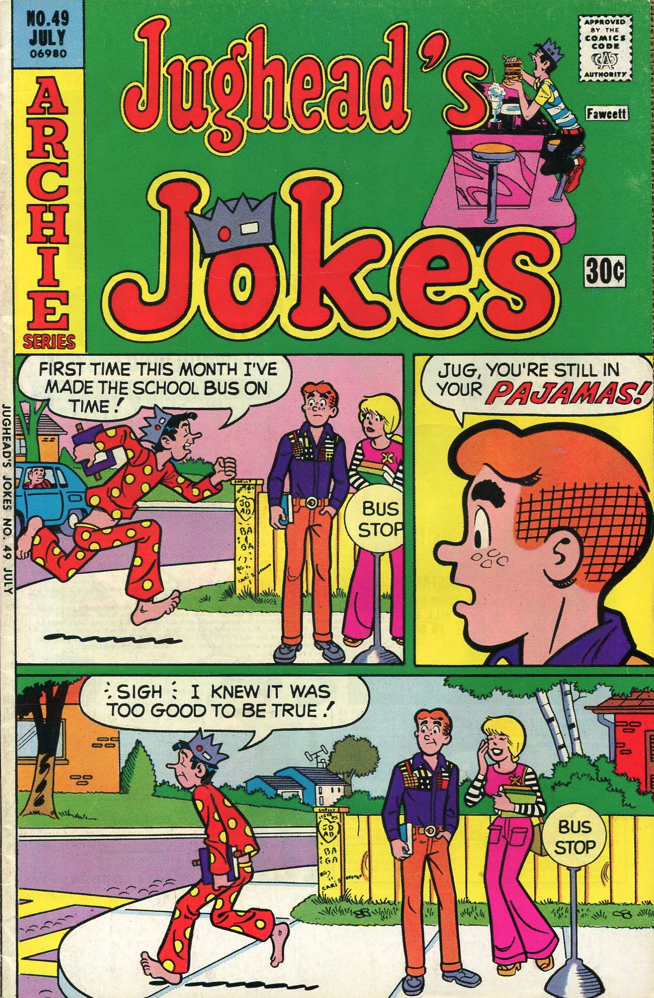 Read online Jughead's Jokes comic -  Issue #49 - 1