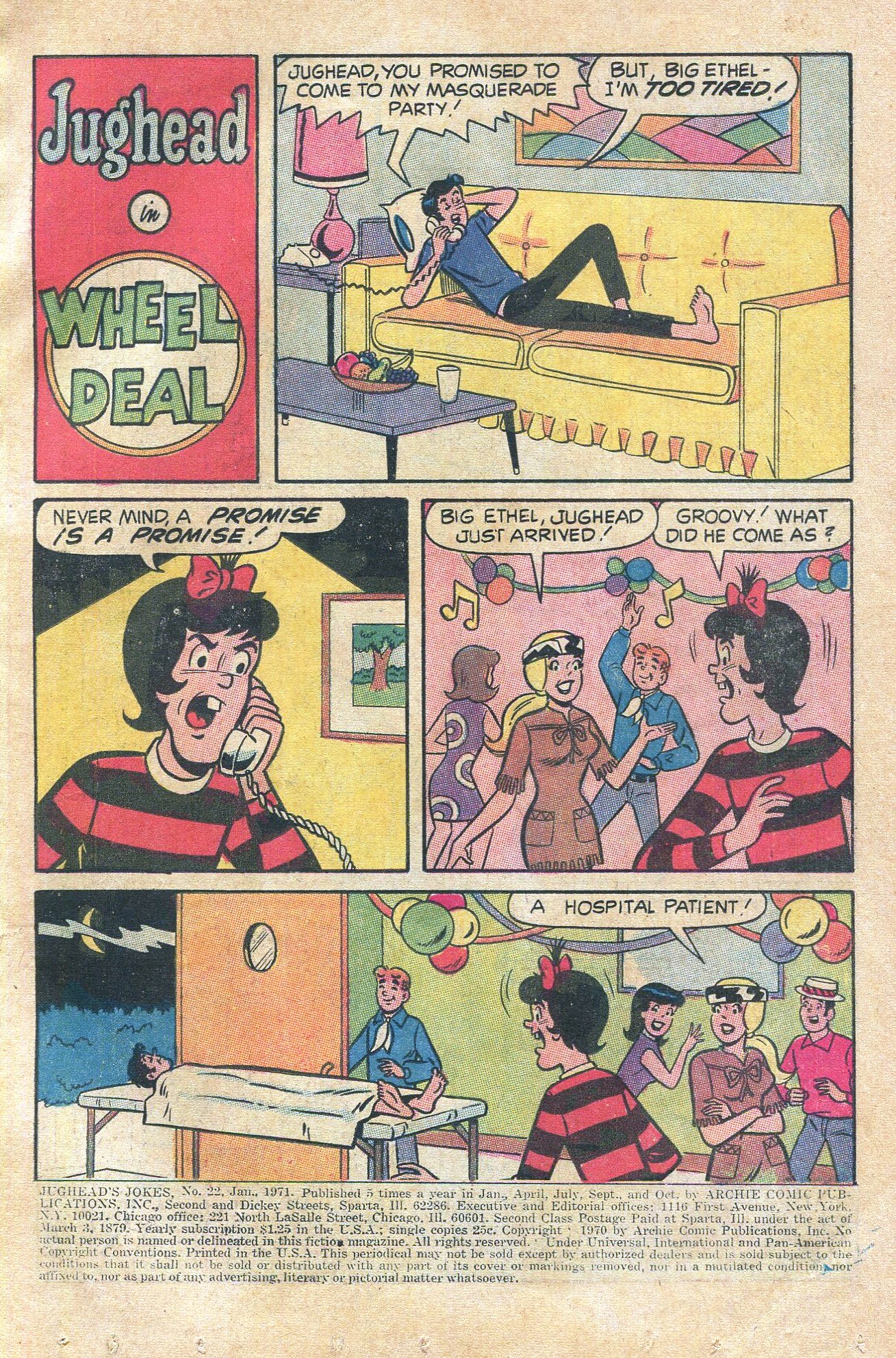 Read online Jughead's Jokes comic -  Issue #22 - 3