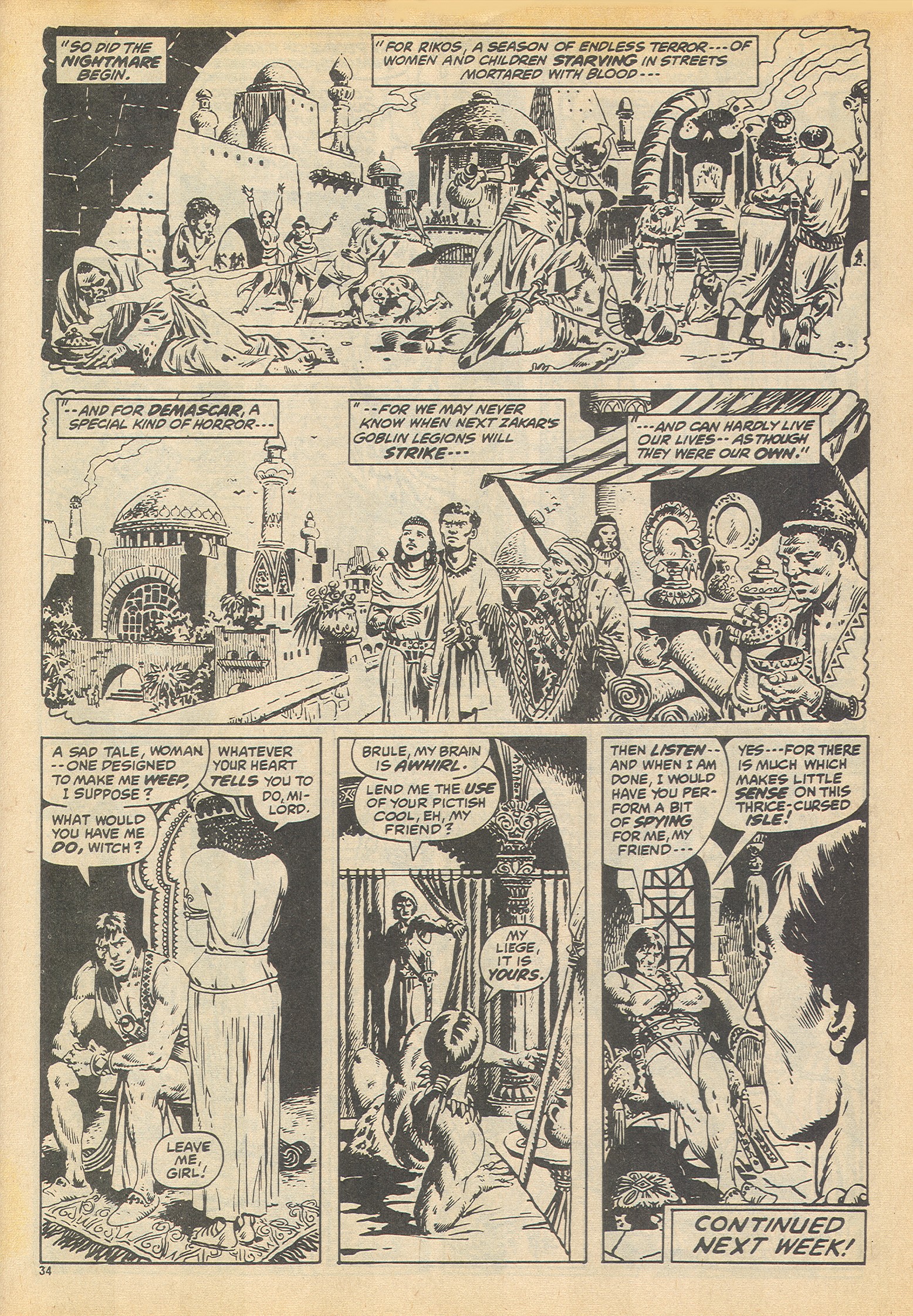 Read online The Savage Sword of Conan (1975) comic -  Issue #17 - 34