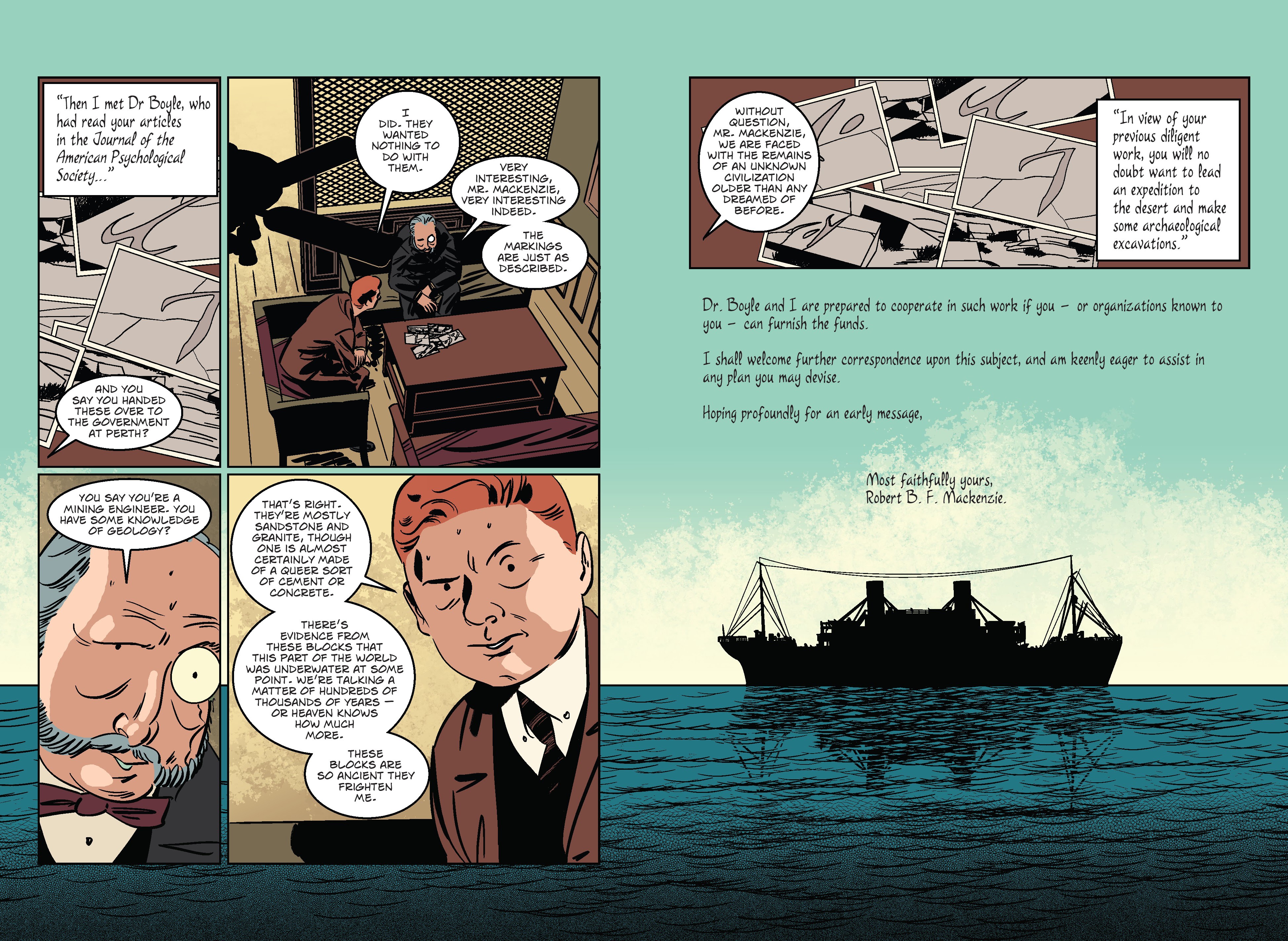 Read online H.P. Lovecraft The Shadow Out of Time comic -  Issue # TPB - 60