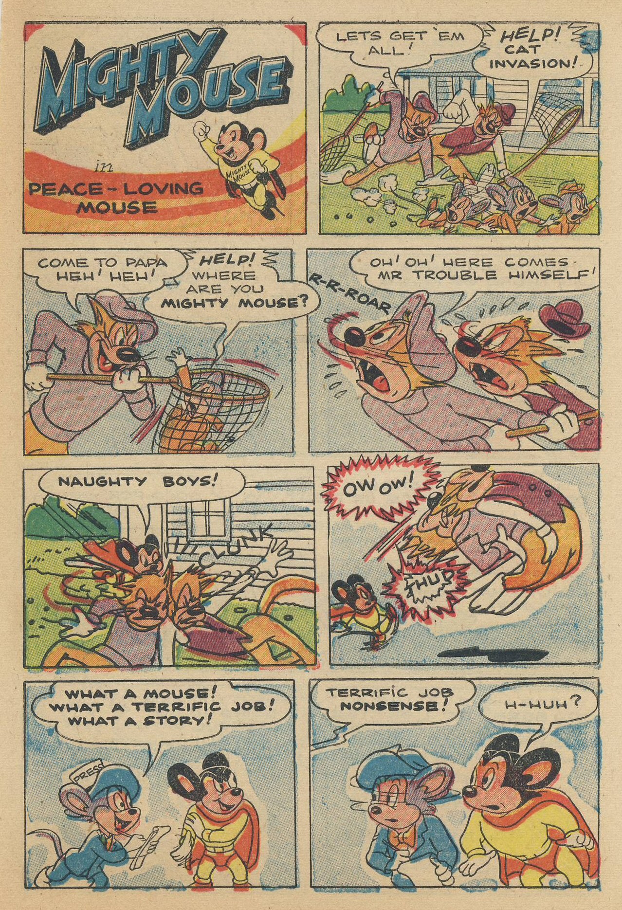 Read online Paul Terry's Mighty Mouse Comics comic -  Issue #45 - 75