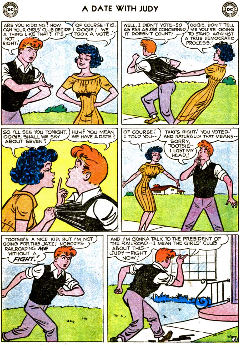 Read online A Date with Judy comic -  Issue #70 - 5