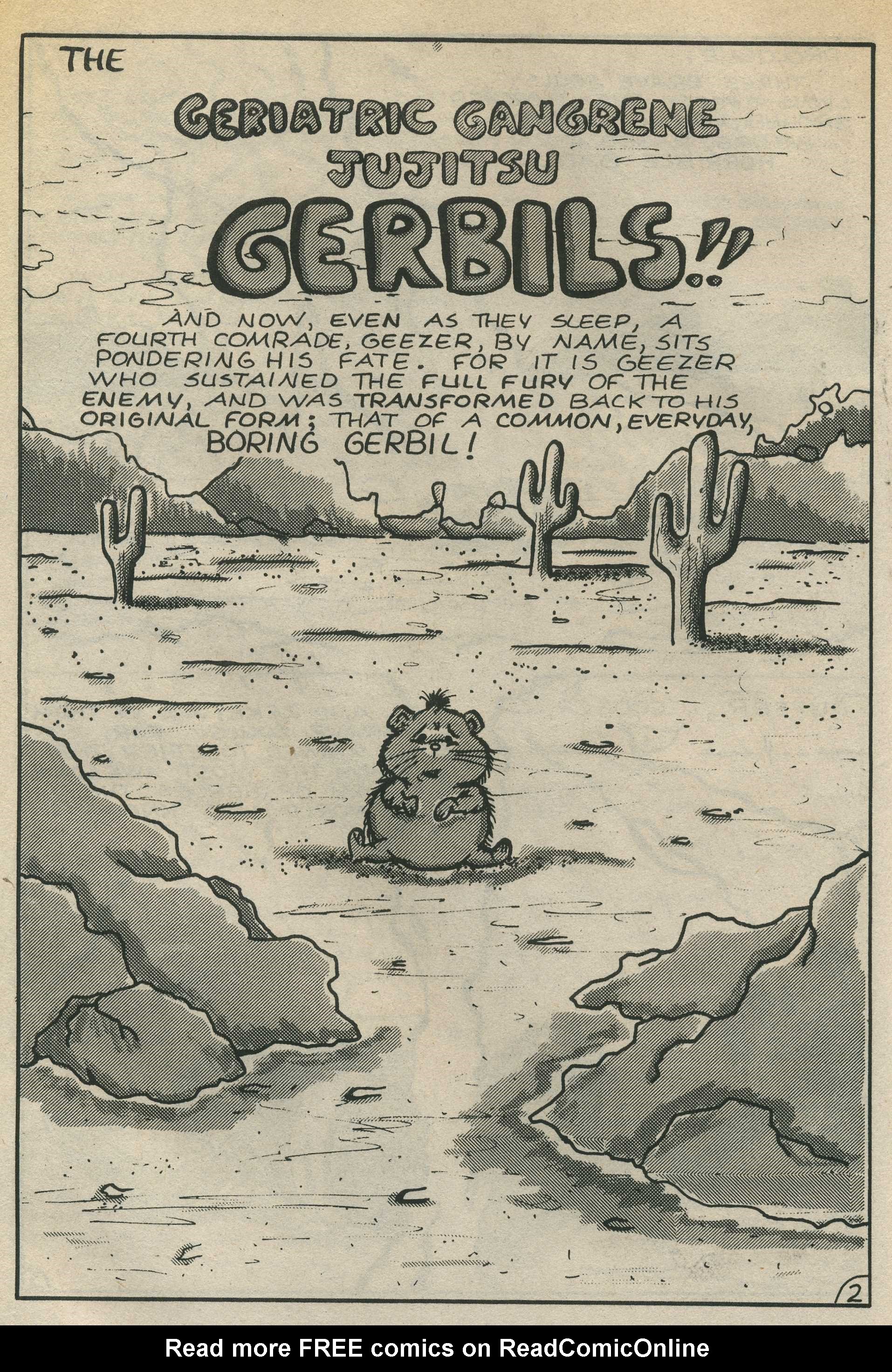 Read online Geriatric Gangrene Jujitsu Gerbils comic -  Issue #3 - 4
