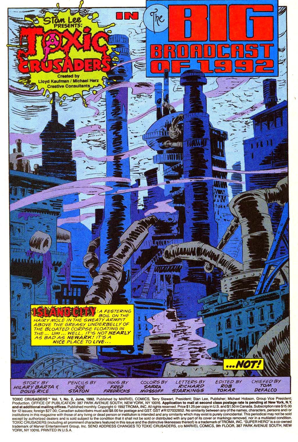 Read online Toxic Crusaders comic -  Issue #2 - 2