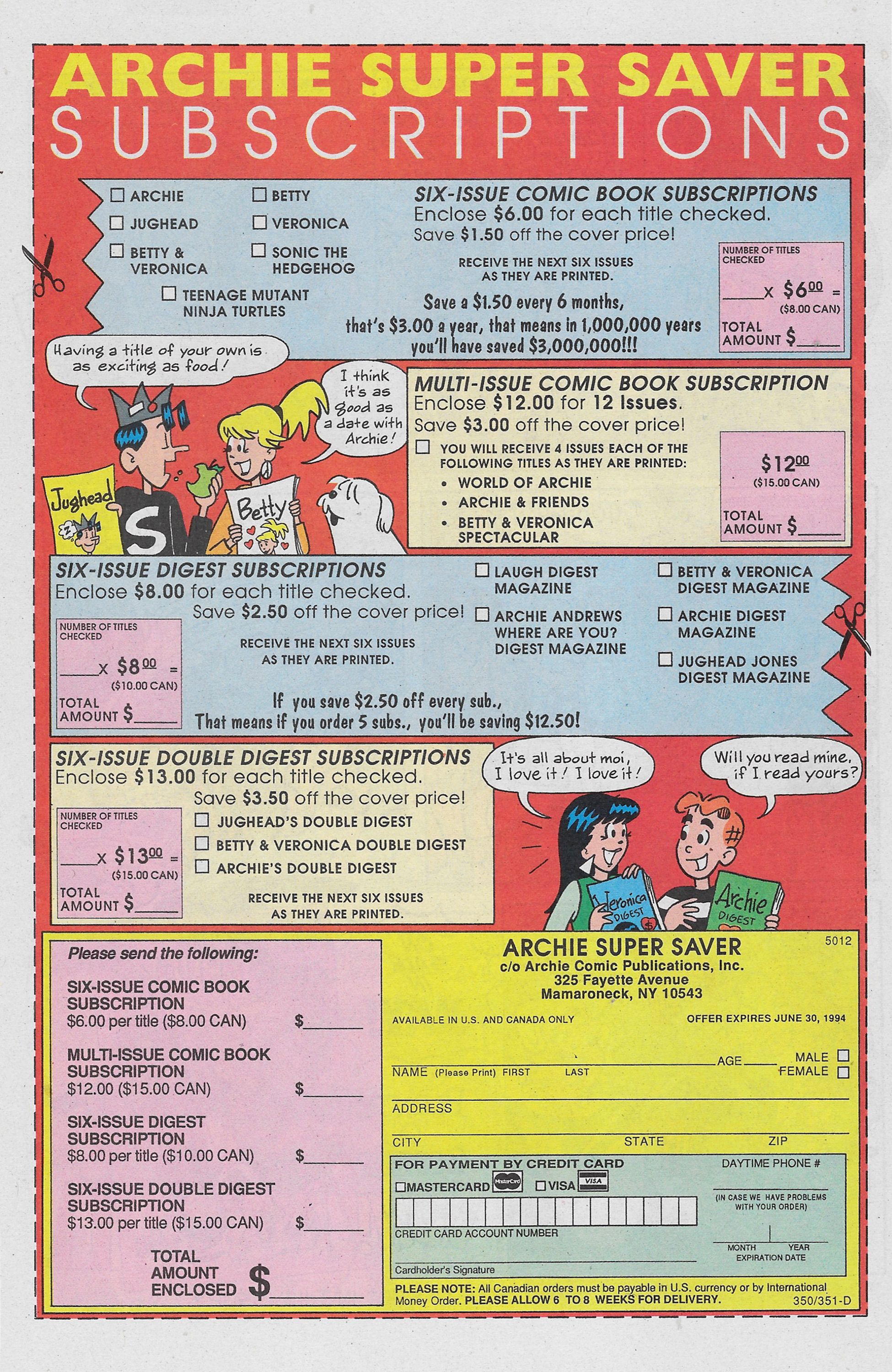 Read online Archie's Pal Jughead Comics comic -  Issue #58 - 12