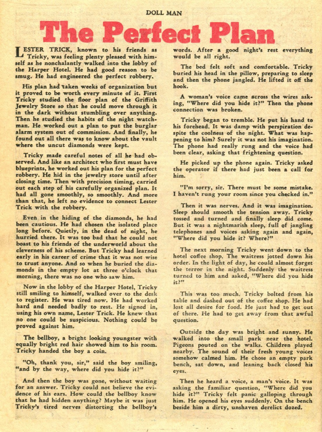 Read online Doll Man comic -  Issue #32 - 34