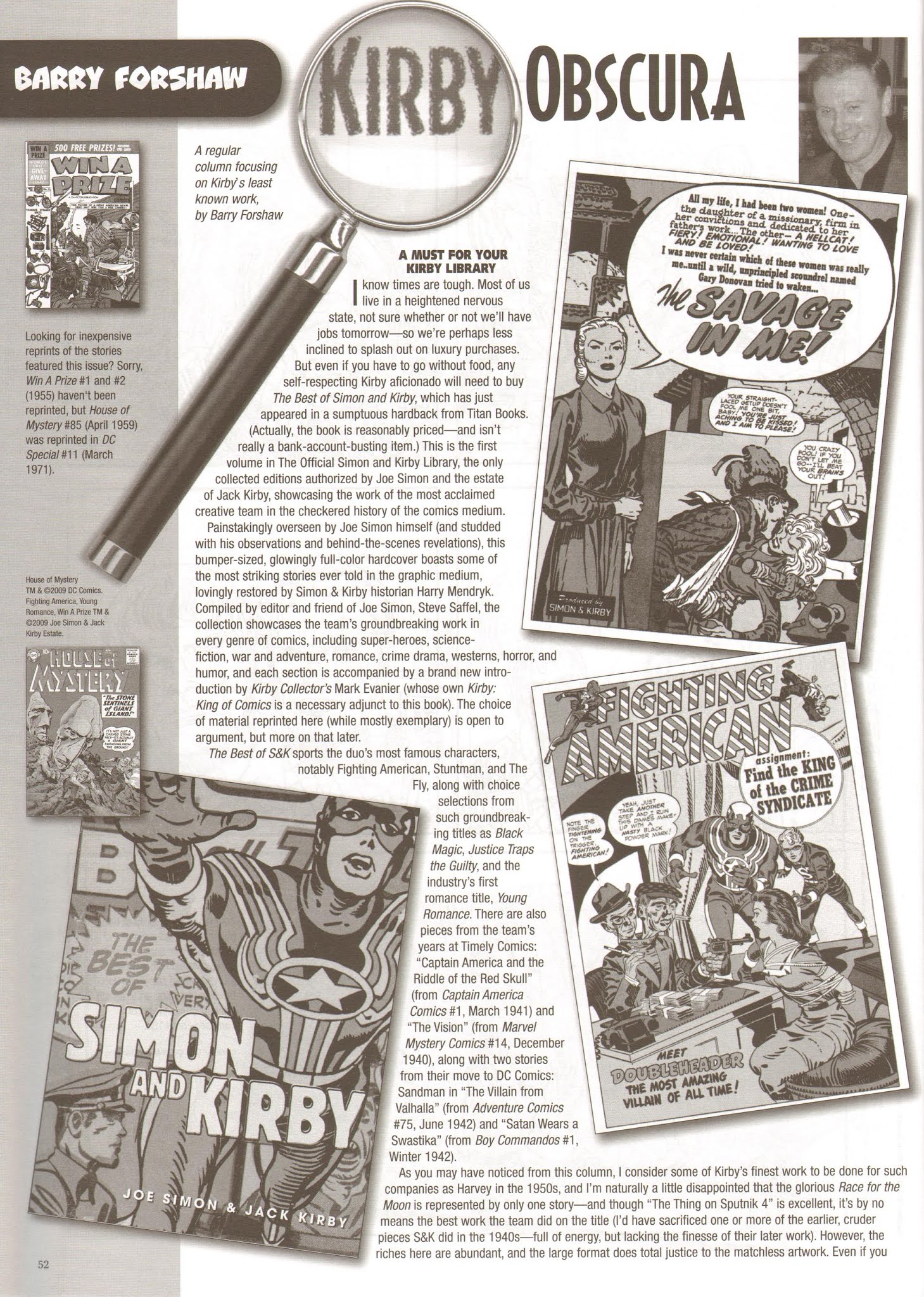 Read online The Jack Kirby Collector comic -  Issue #53 - 52