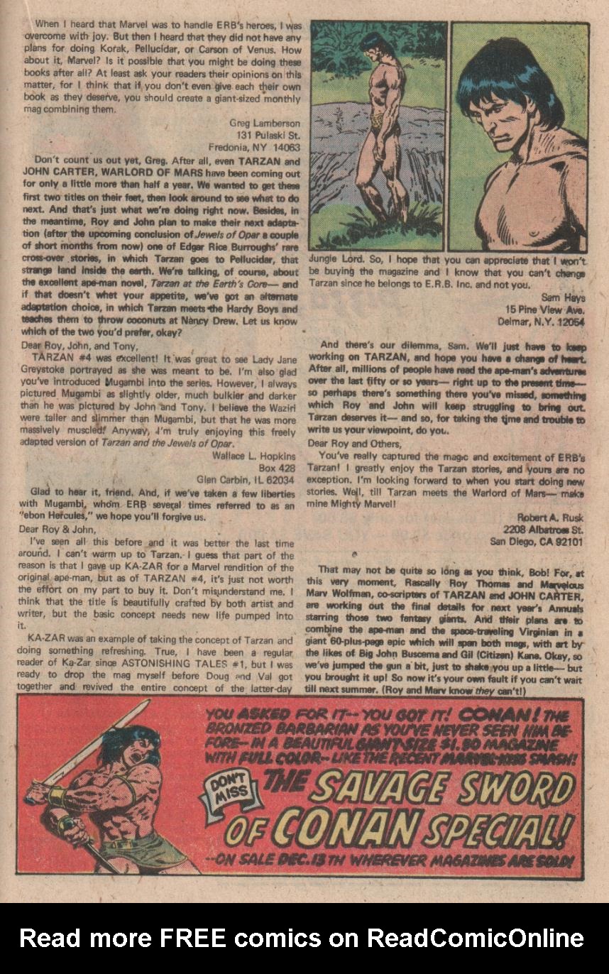 Read online Tarzan (1977) comic -  Issue #8 - 14