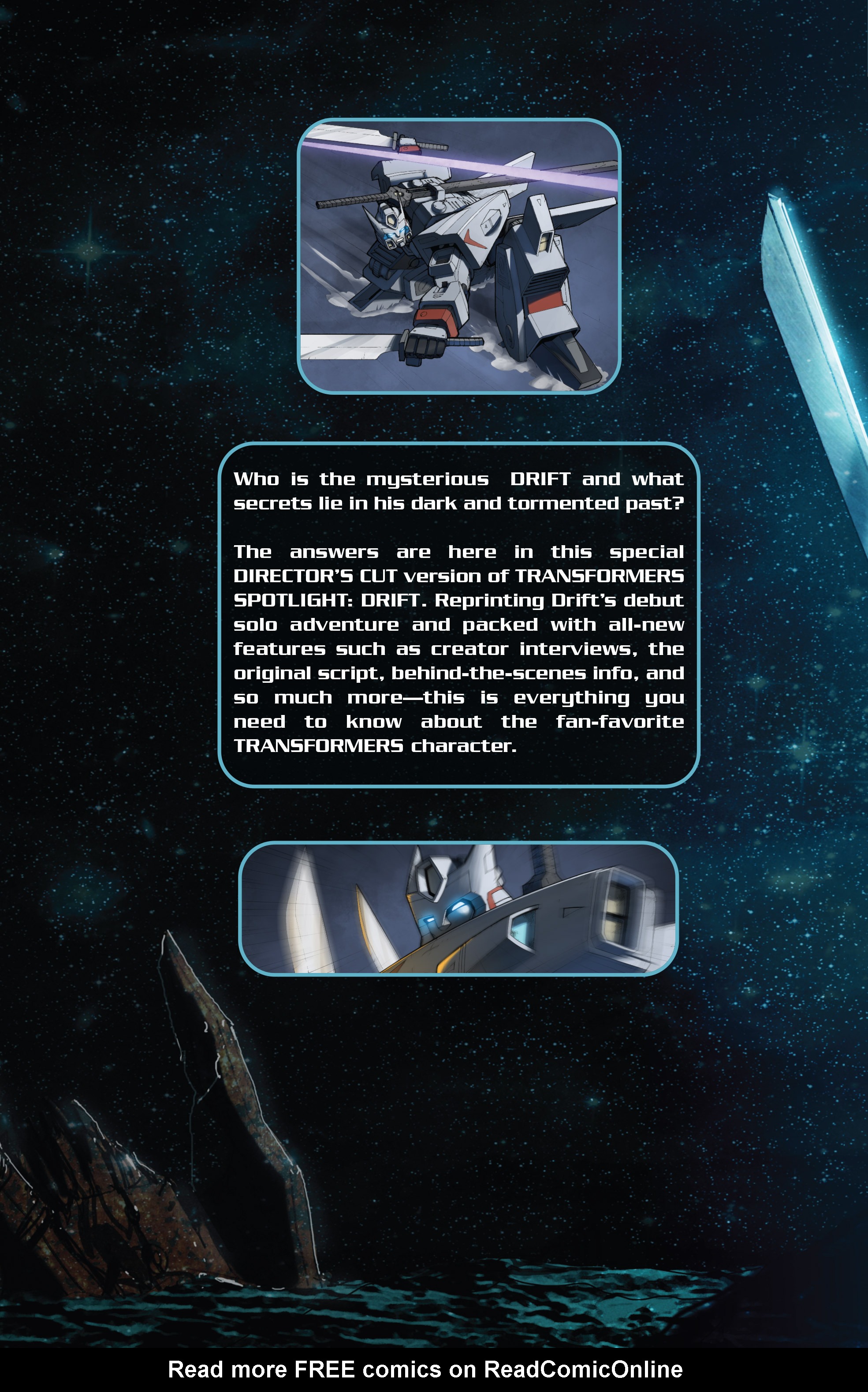 Read online The Transformers Spotlight: Drift Director's Cut comic -  Issue # Full - 52
