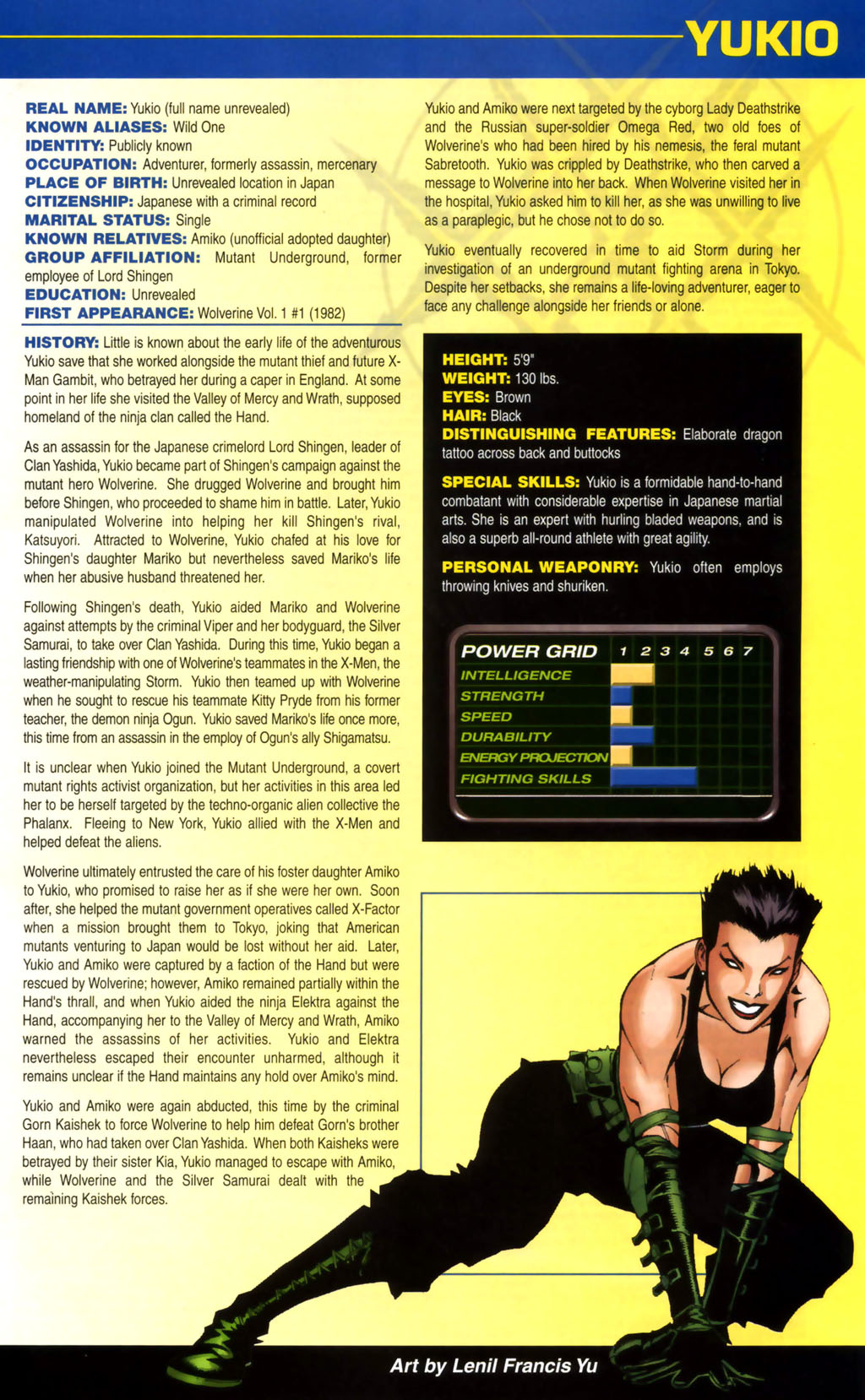 Read online Official Handbook of the Marvel Universe: Wolverine 2004 comic -  Issue # Full - 49