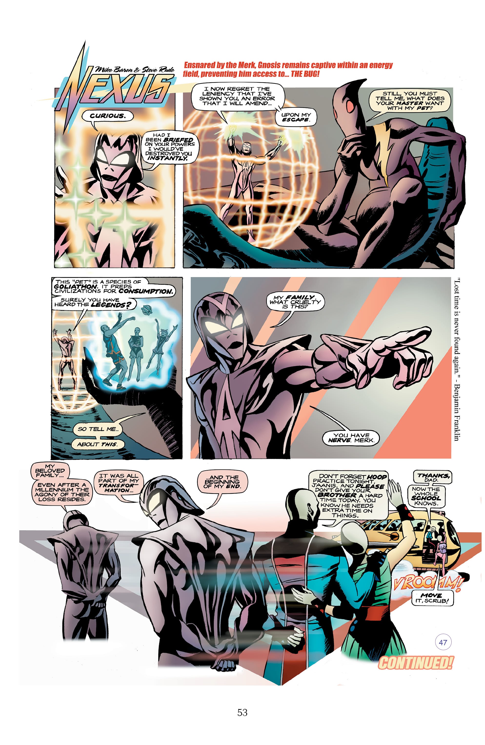 Read online Nexus Newspaper Strips: The Coming of Gourmando comic -  Issue # TPB (Part 1) - 52