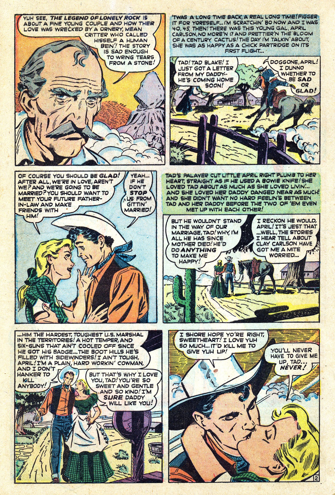 Read online Western Life Romances comic -  Issue #2 - 4