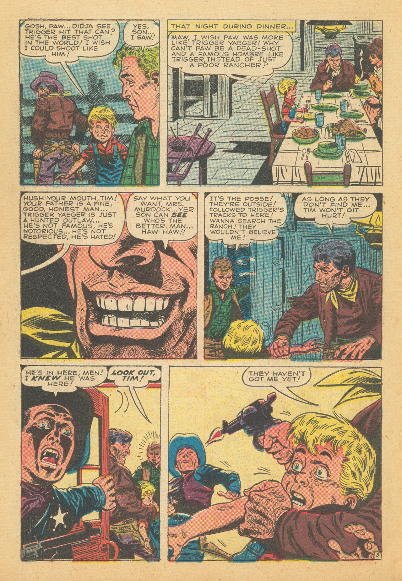 Read online Western Outlaws (1954) comic -  Issue #8 - 14