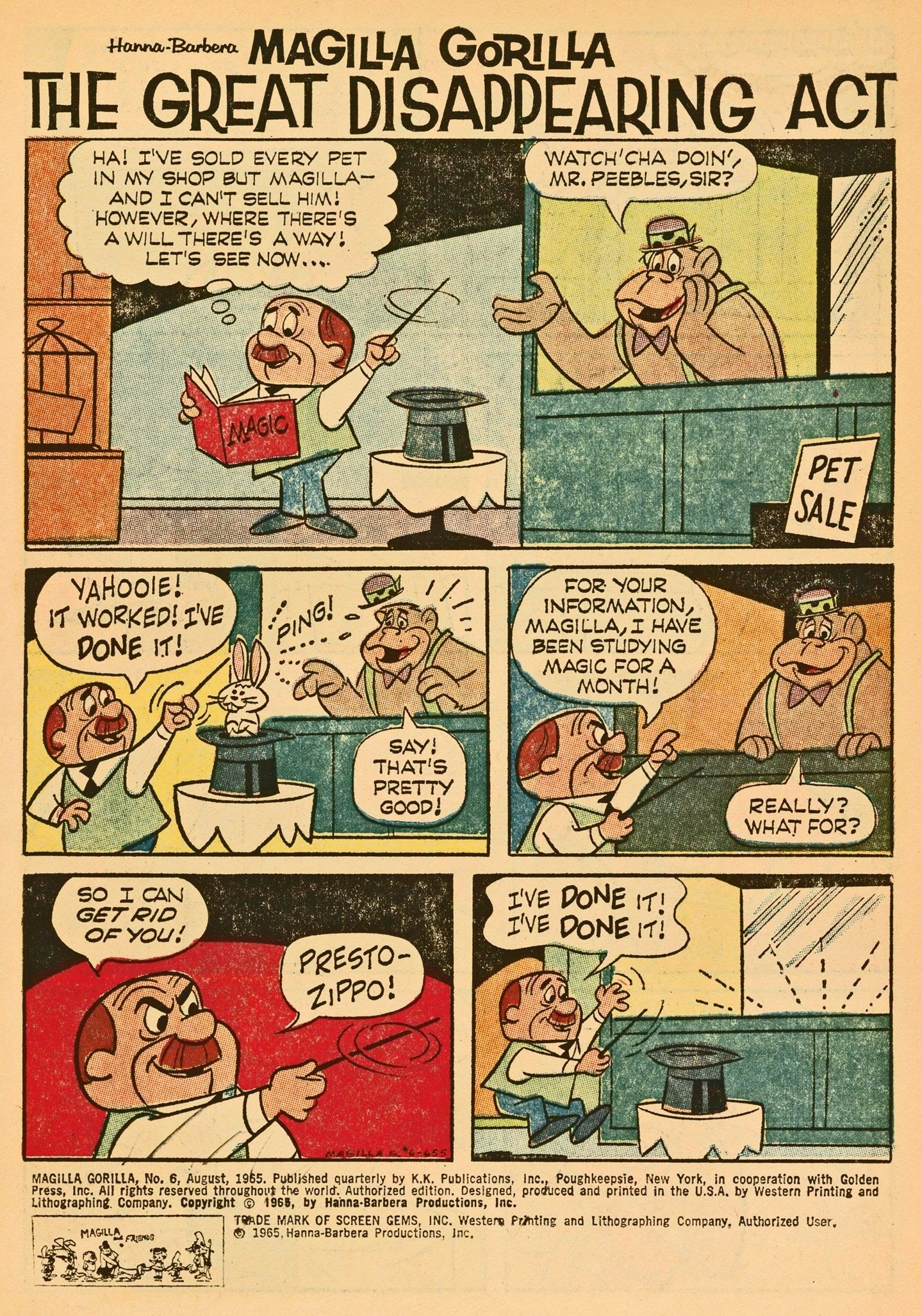 Read online Magilla Gorilla (1964) comic -  Issue #6 - 3