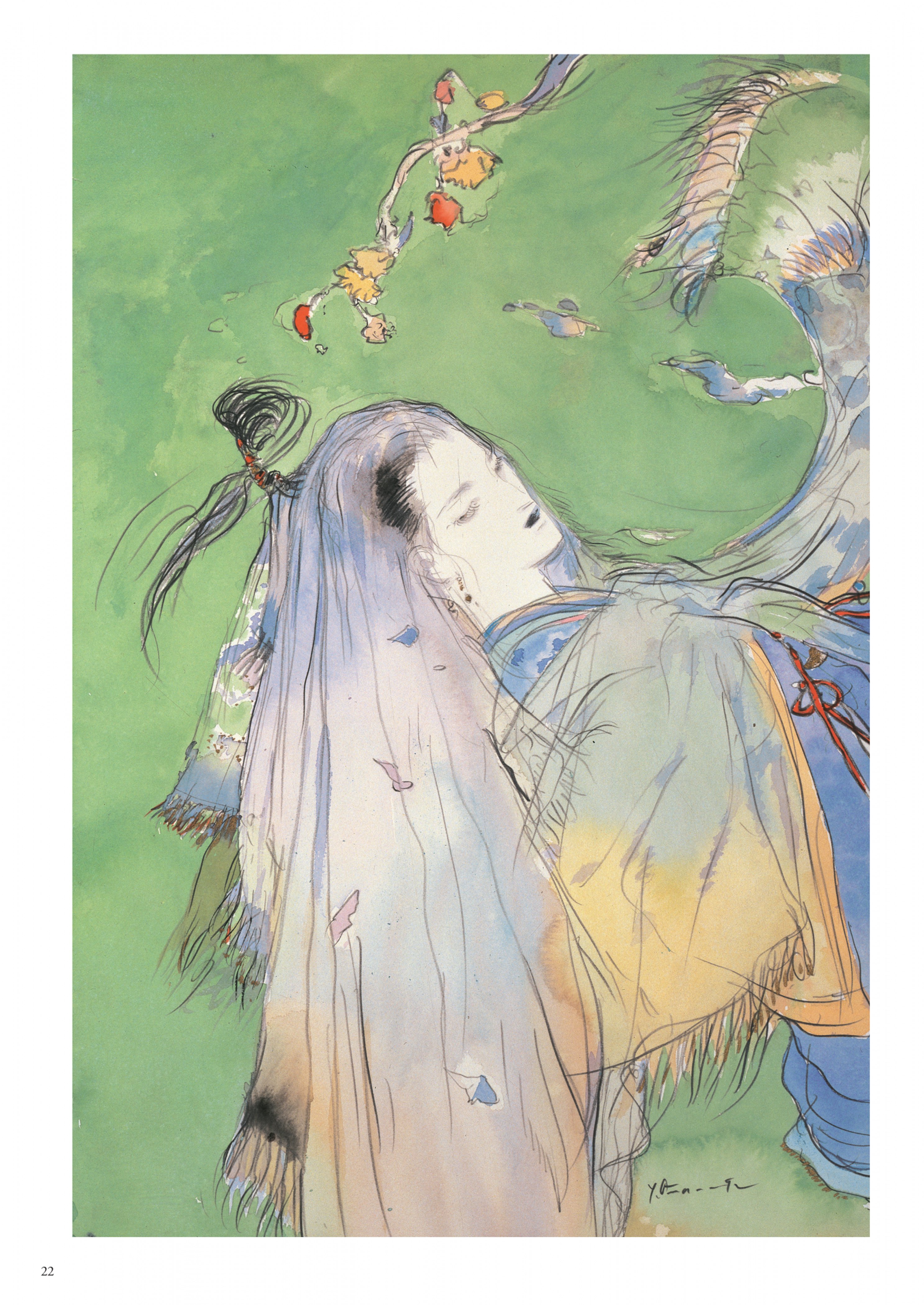 Read online Elegant Spirits: Amano's Tale of Genji and Fairies comic -  Issue # TPB - 16