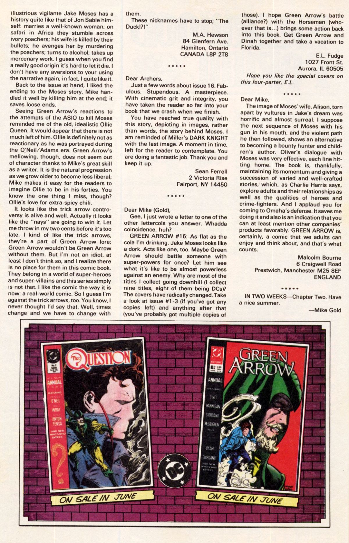 Read online Green Arrow (1988) comic -  Issue #21 - 24