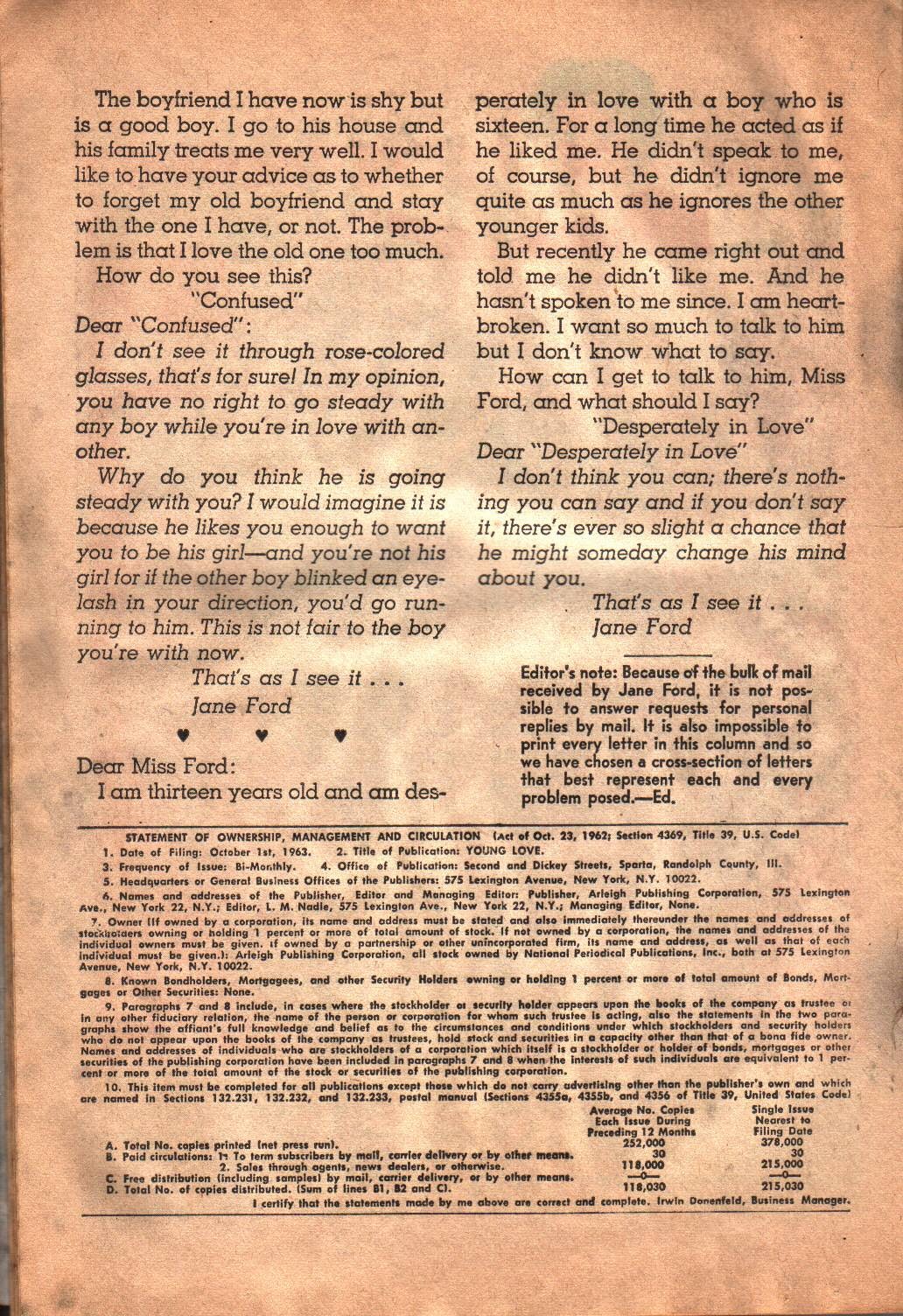 Read online Young Love (1963) comic -  Issue #44 - 22