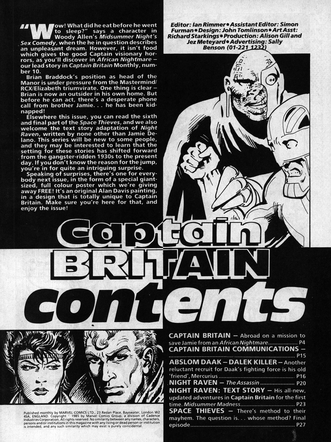 Read online Captain Britain (1985) comic -  Issue #10 - 3