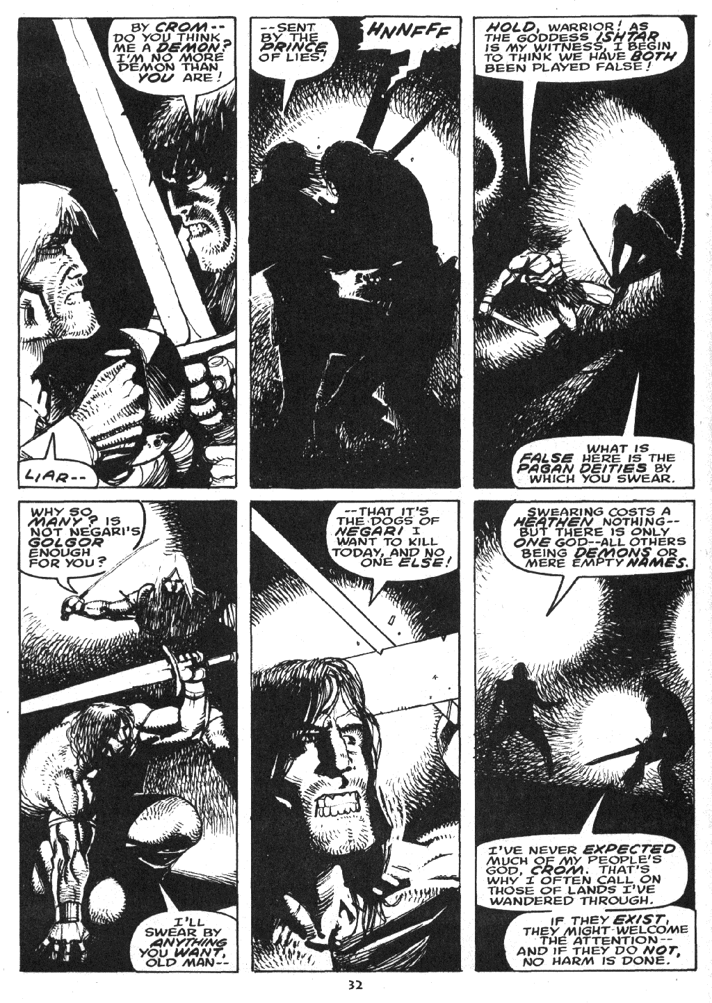 Read online The Savage Sword Of Conan comic -  Issue #219 - 33