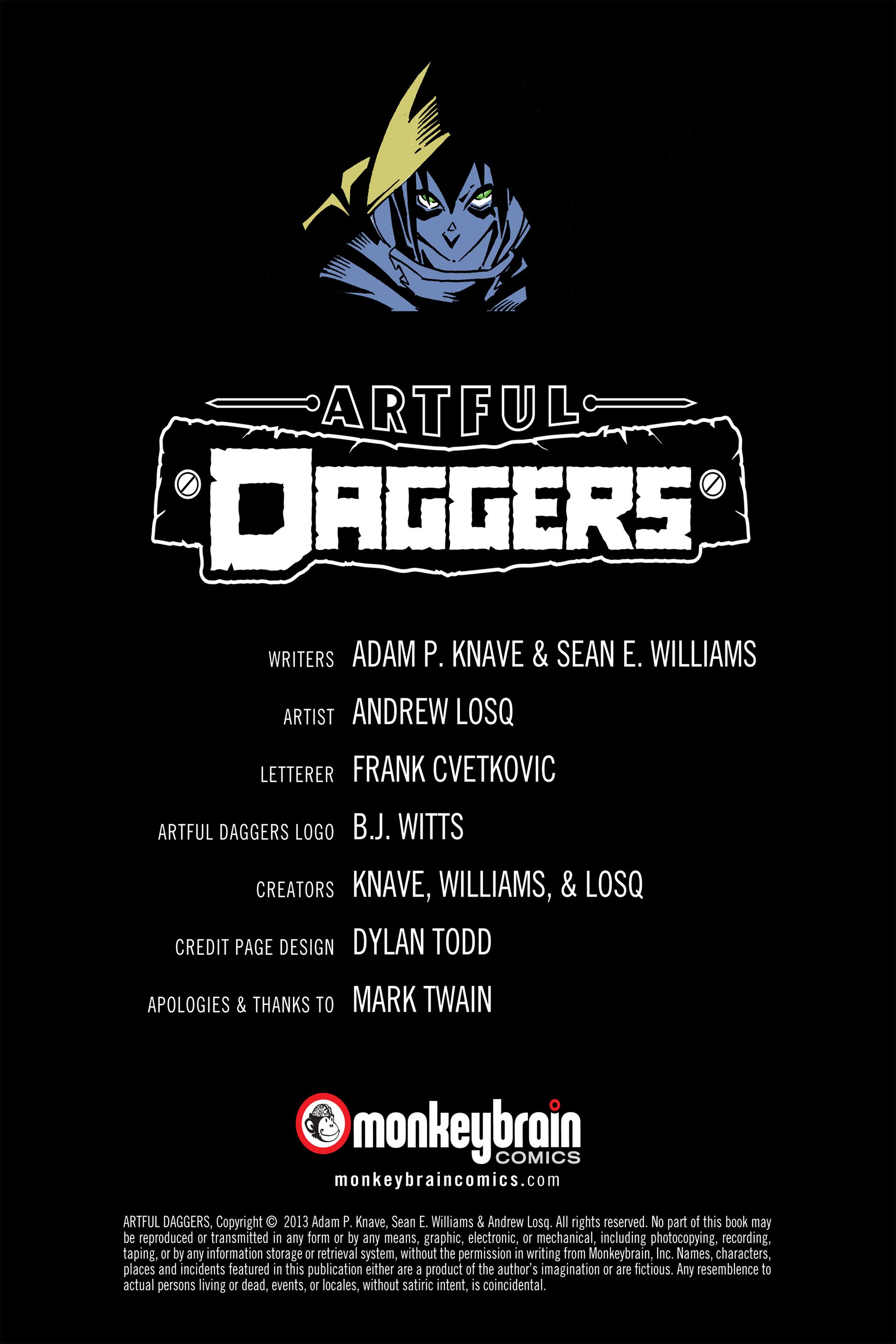 Read online Artful Daggers comic -  Issue #3 - 2