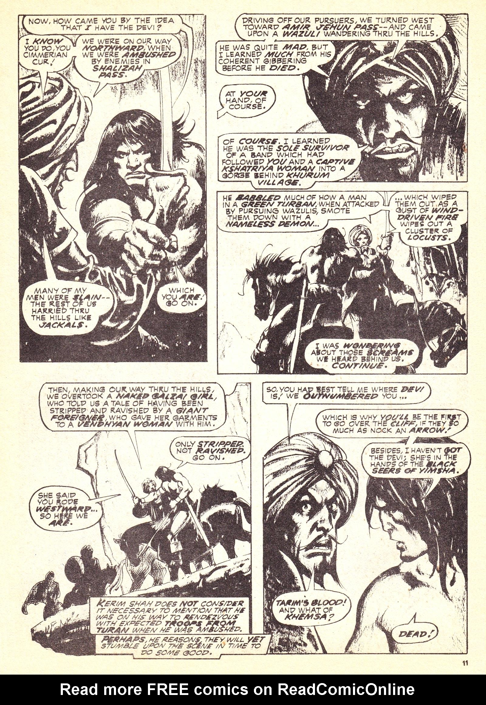 Read online The Savage Sword of Conan (1975) comic -  Issue #7 - 11