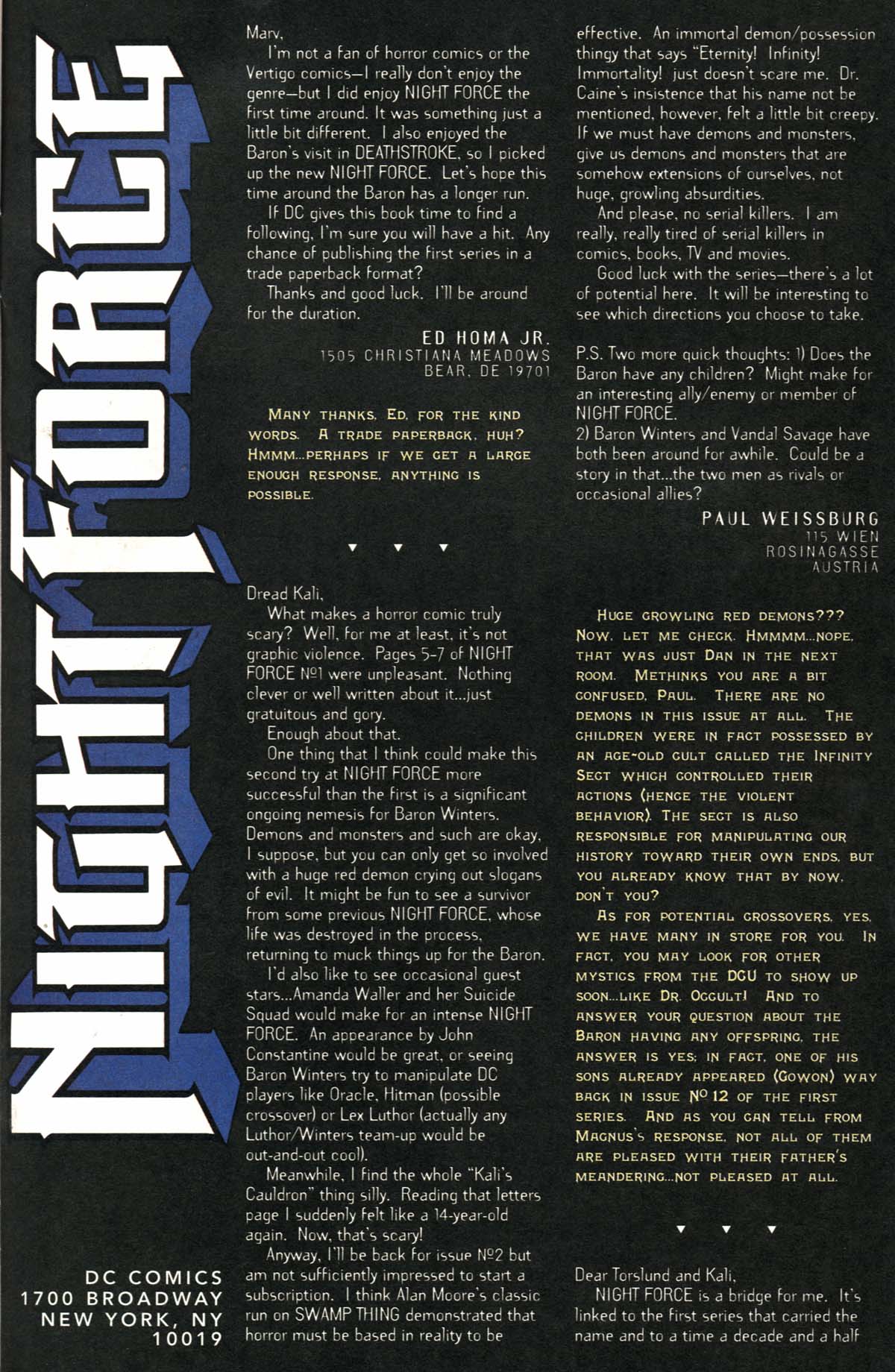 Read online Night Force comic -  Issue #5 - 24