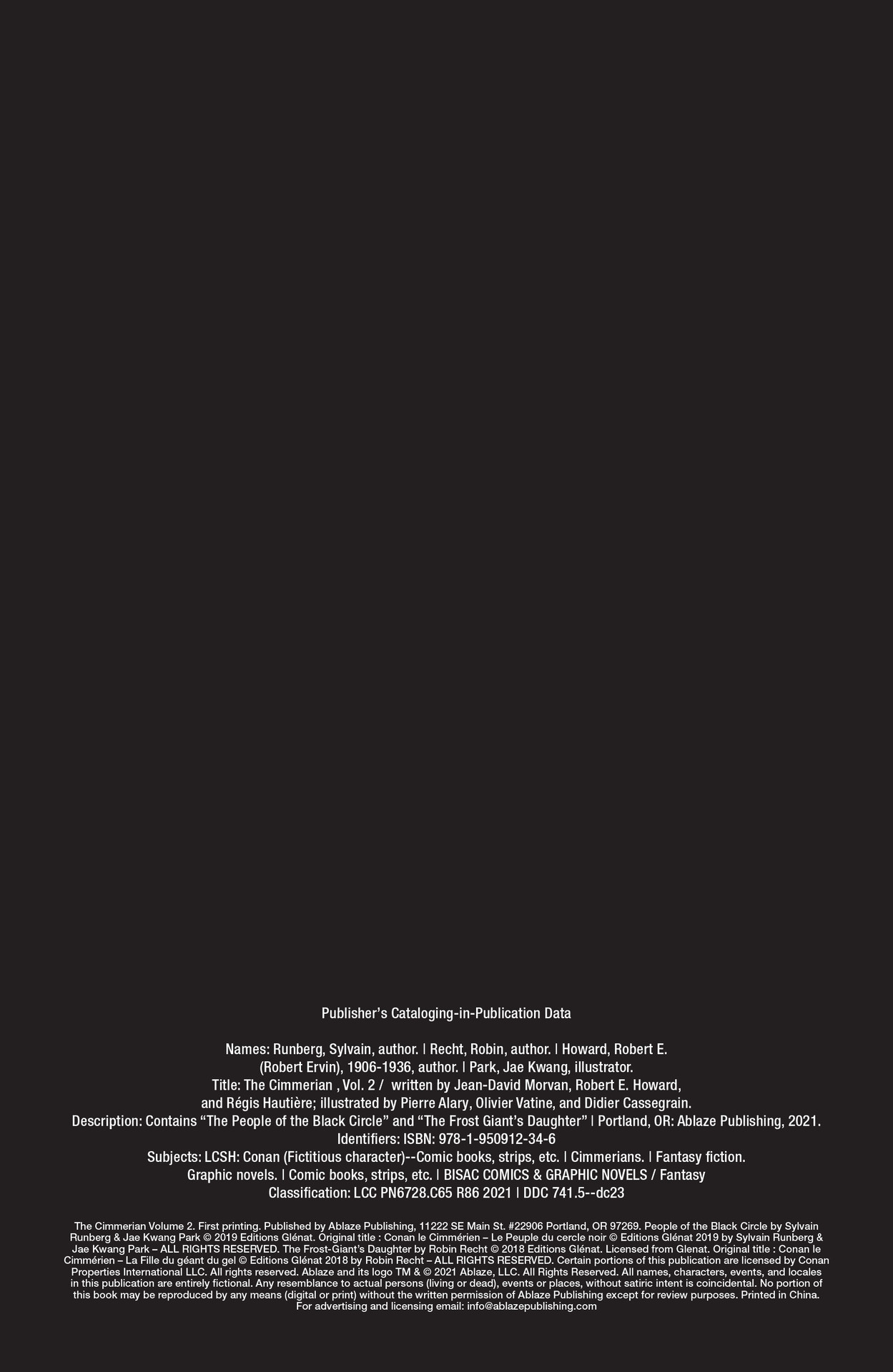 Read online The Cimmerian comic -  Issue # TPB 2 (Part 1) - 3