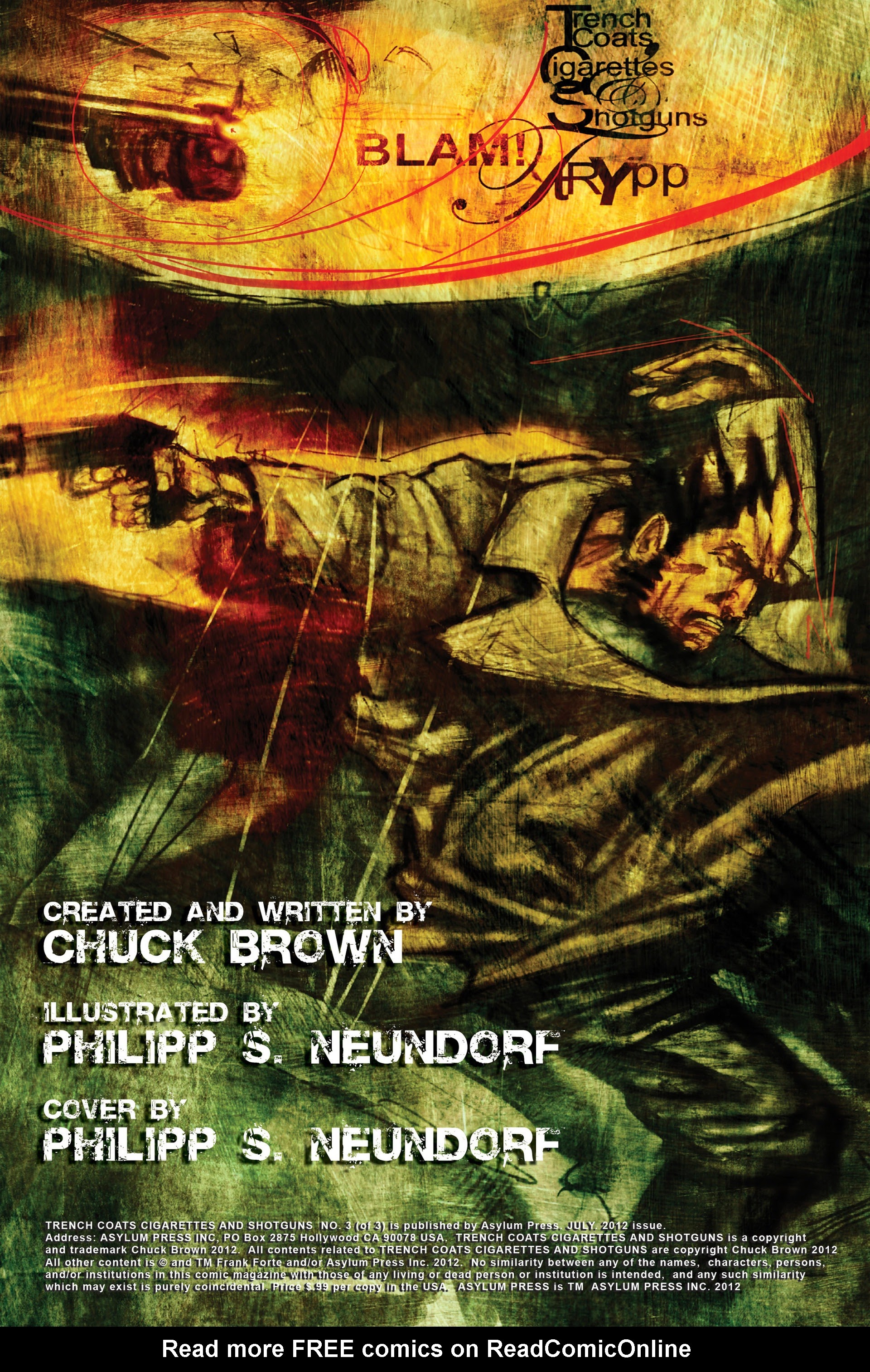 Read online Trenchcoats, Cigarettes and Shotguns comic -  Issue #3 - 2