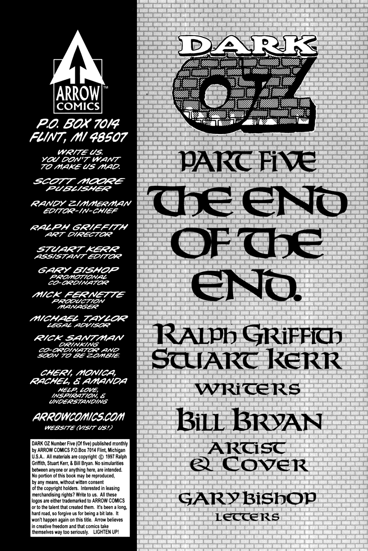 Read online Dark Oz comic -  Issue #5 - 2