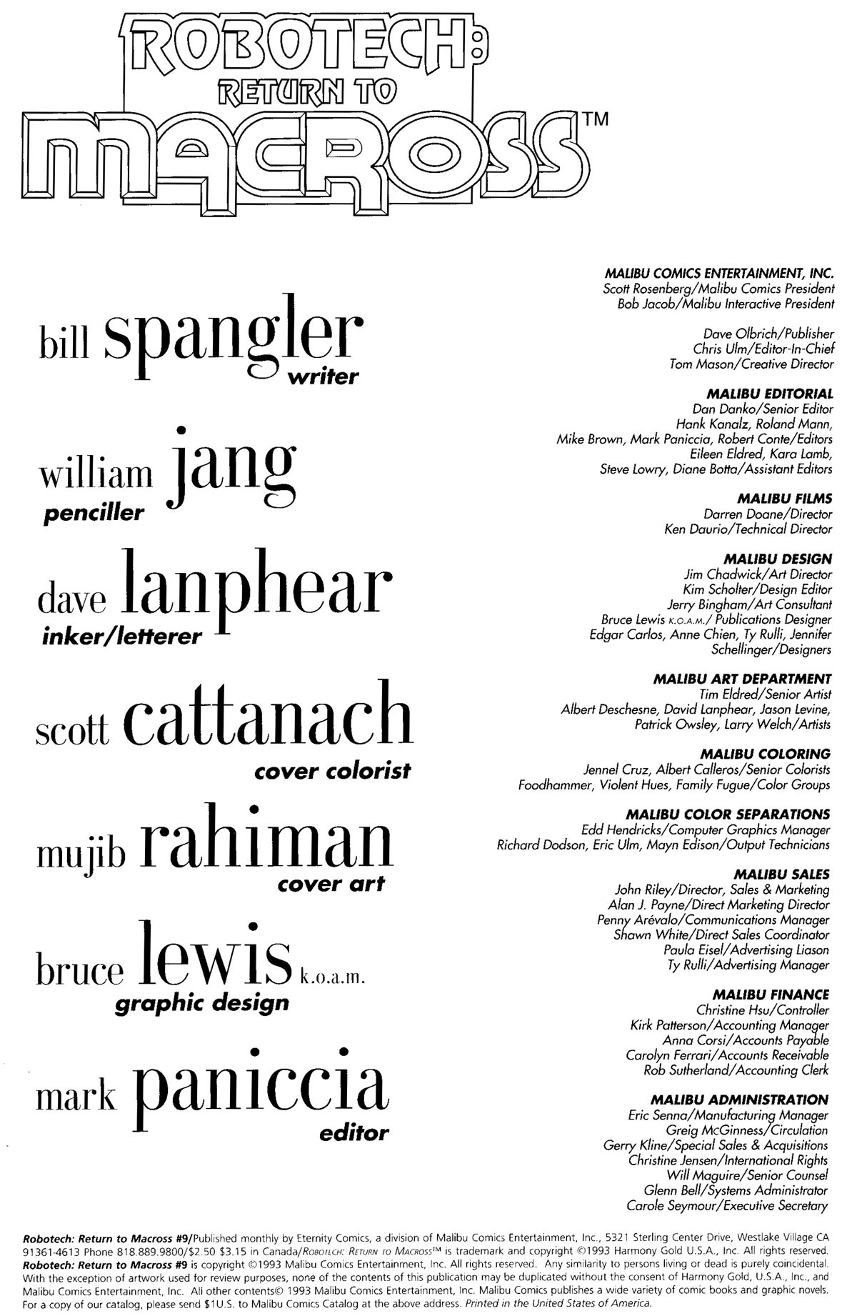 Read online Robotech: Return to Macross comic -  Issue #9 - 2