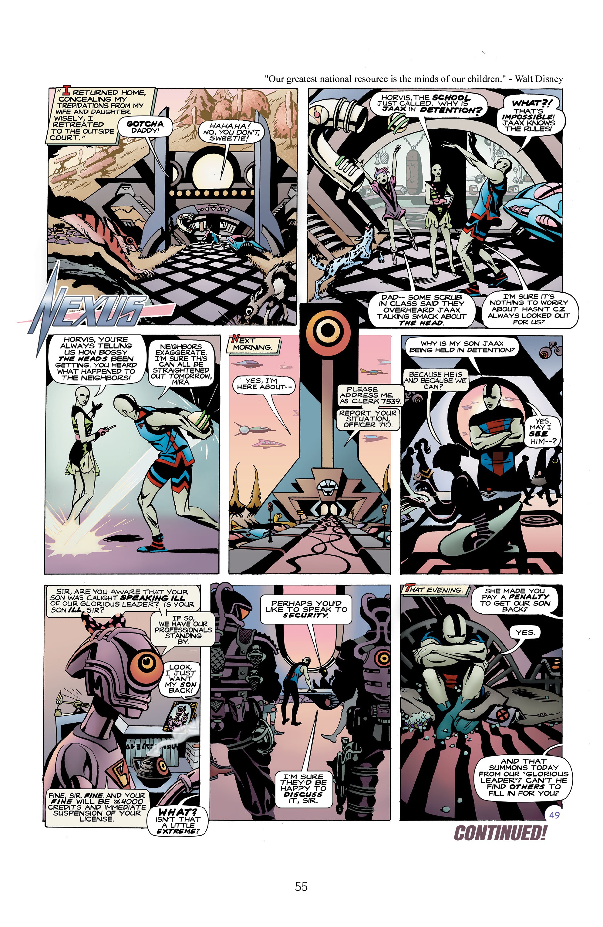 Read online Nexus Newspaper Strips: The Coming of Gourmando comic -  Issue # TPB (Part 1) - 54