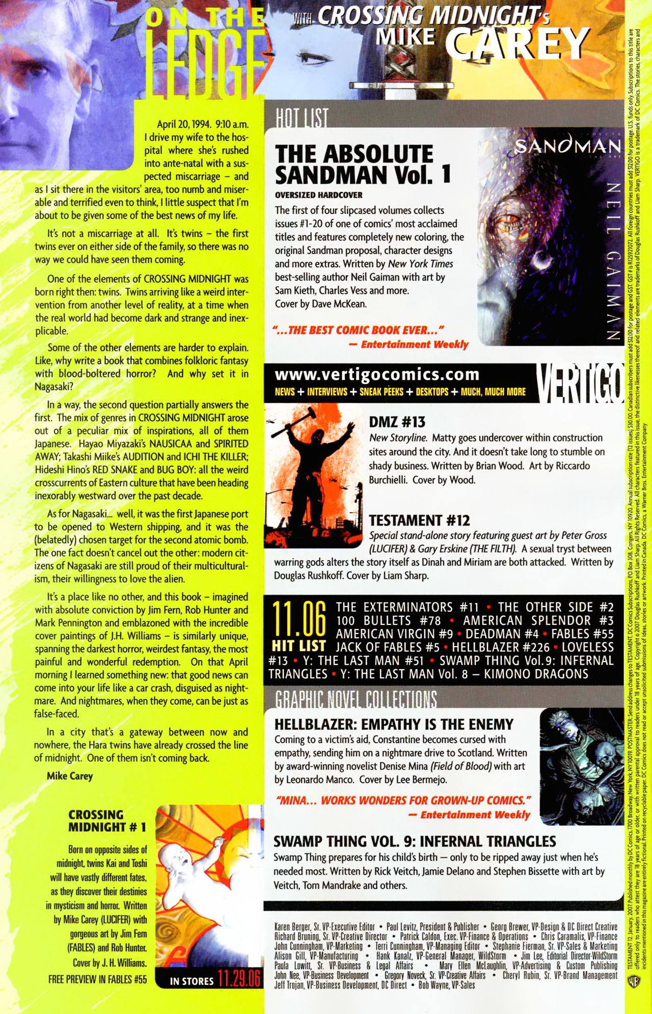 Read online Testament comic -  Issue #12 - 19