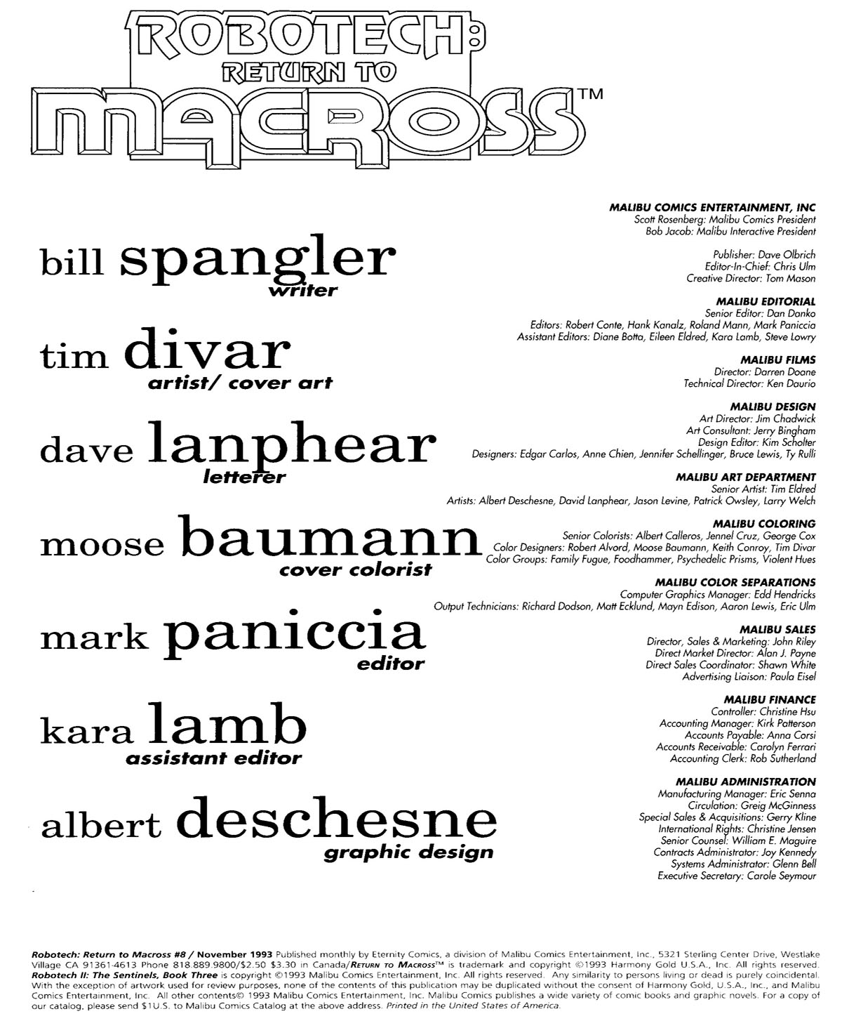 Read online Robotech: Return to Macross comic -  Issue #8 - 2