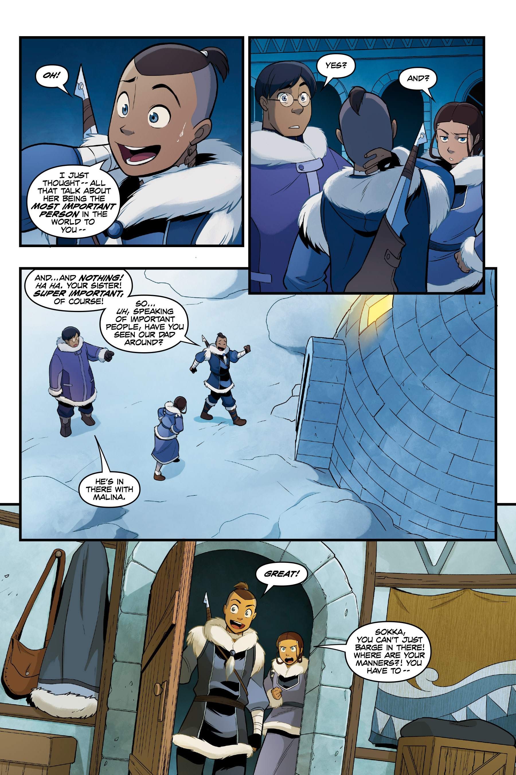 Read online Nickelodeon Avatar: The Last Airbender - North and South comic -  Issue #1 - 74